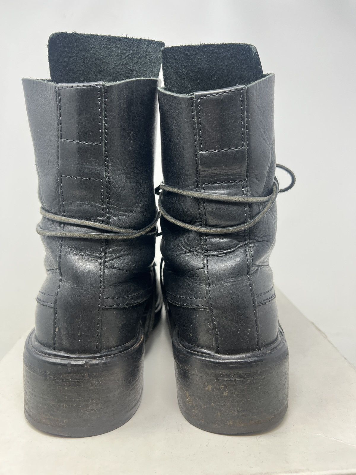 Dirk Bikkembergs Vintage 90s DIRK BIKKEMBERGS Black Pierced Heel Boot SZ 40 Size US 7 / EU 40 - 7 Thumbnail