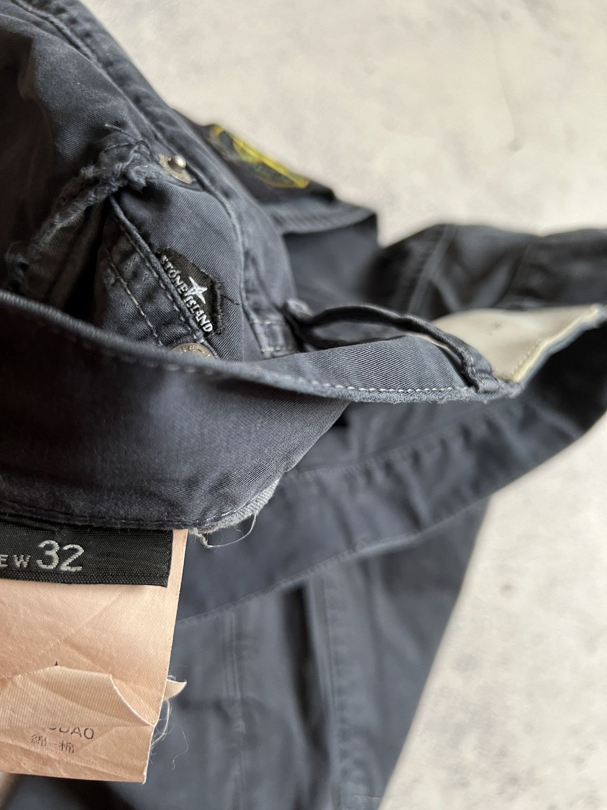 Stone Island × Vintage STONE ISLAND VINTAGE PATCH LOGO PANTS DISTRESSED CHINO y2k Size US 32 / EU 48 - 11 Thumbnail