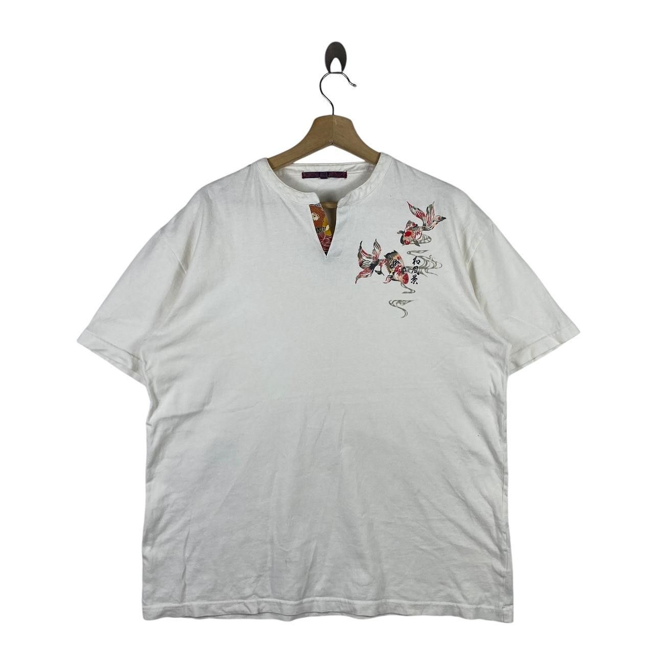 Other JAPAN TRADITIONAL GOLDFISH Karakuri Onsen Henley Tee Shirt Size L / US 10 / IT 46 - 1 Thumbnail