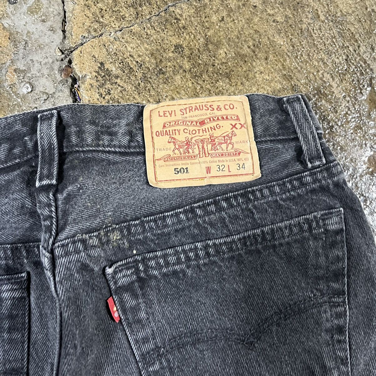 Levi's × Vintage Crazy Vintage 90s Levi's 501 Button Fly Made In USA Jeans Size US 30 / EU 46 - 6 Thumbnail