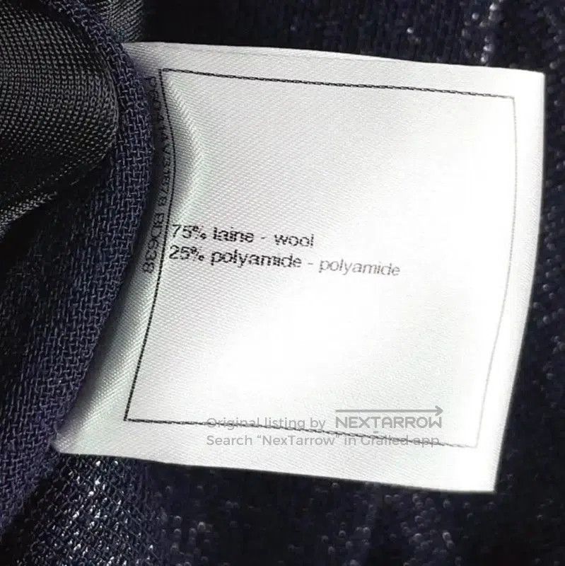 Chanel Chanel Wool Blend Long Sleeve Dress in Navy . Size S / US 4 / IT 40 - 9 Thumbnail