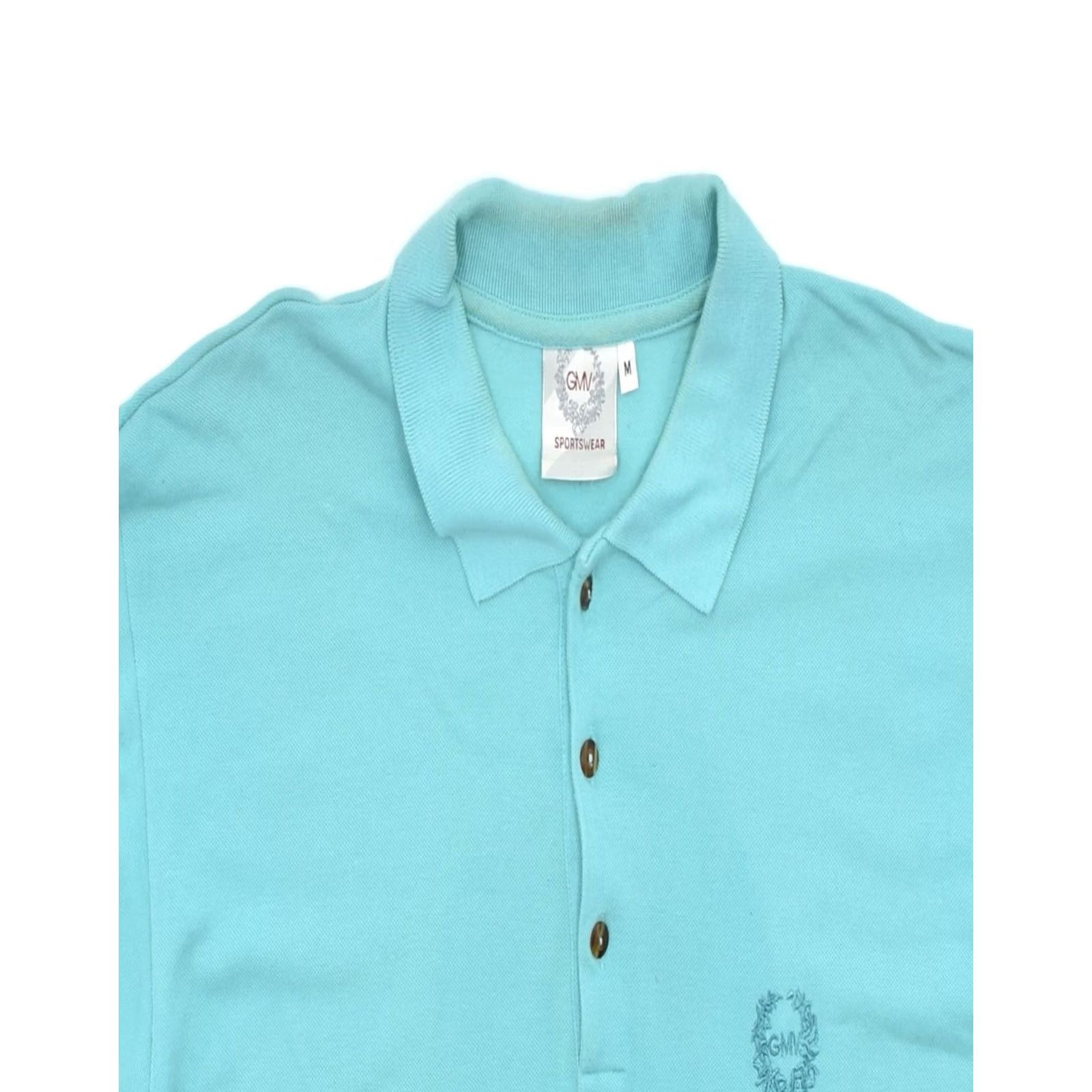 Vintage VINTAGE Mens Polo Shirt Medium Blue Cotton XJ36 Size US M / EU 48-50 / 2 - 3 Thumbnail