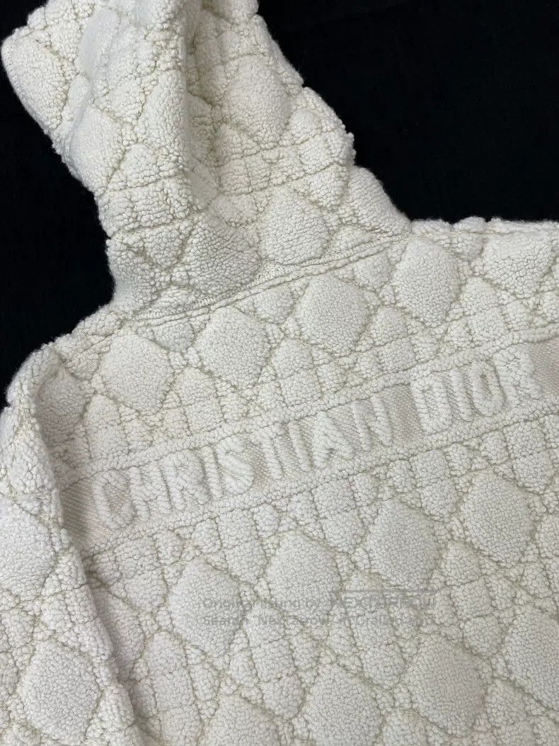 Dior Dior White rattan plaid hooded zipper jacket Size XS / US 0-2 / IT 36-38 - 3 Thumbnail