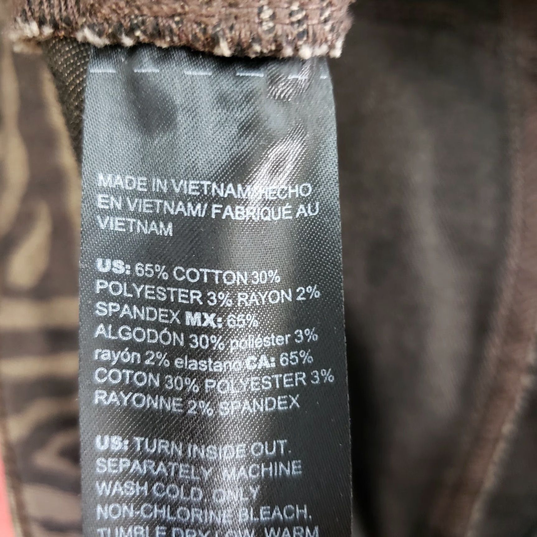 White House Black Market White House Black Market Jeans Womens Skinny Crop Sz 12 Brown Animal Print Size 34" / US 12 / IT 48 - 6 Thumbnail