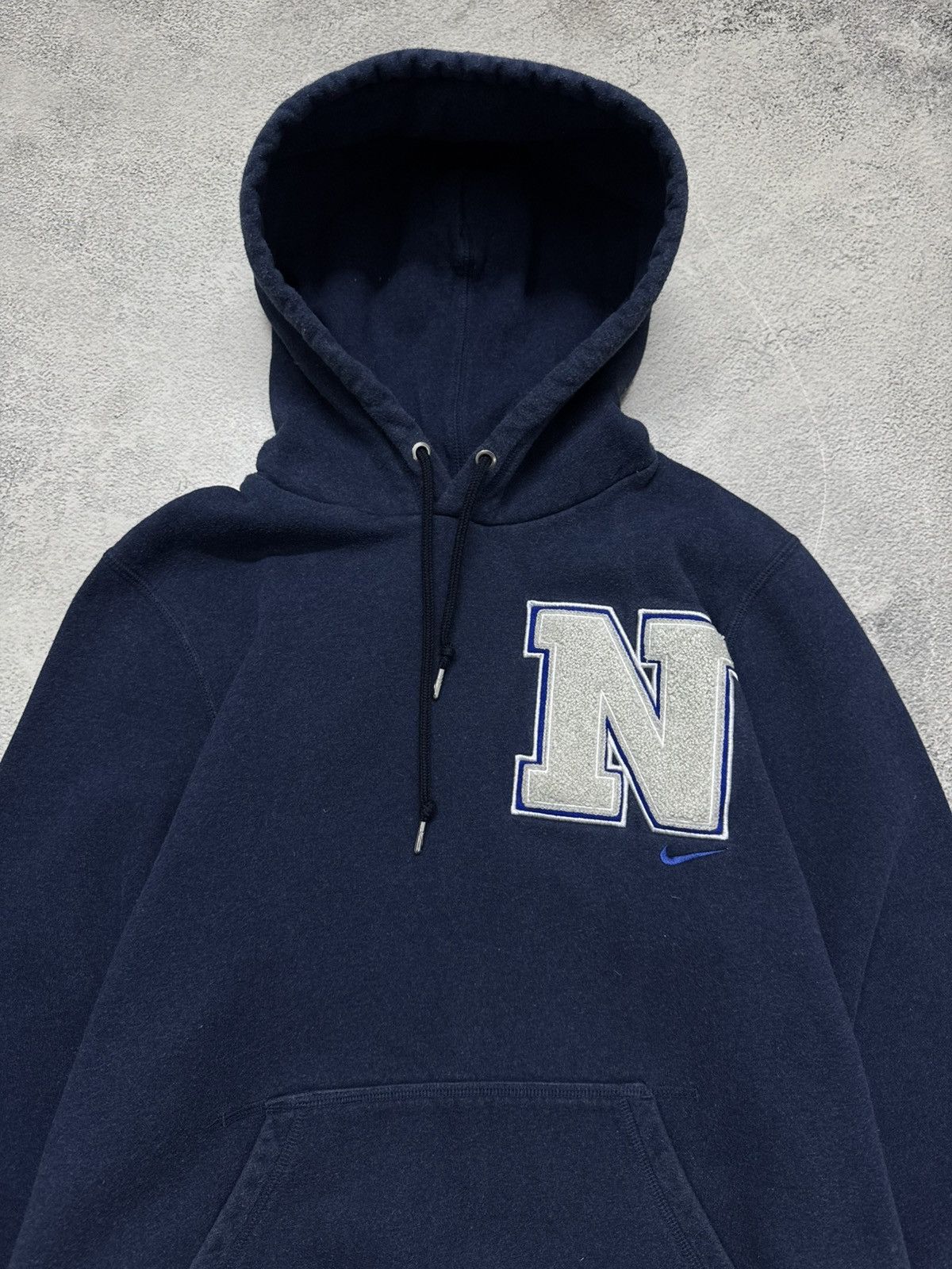 Nike Vintage Y2K Nike Big Swoosh Hoodie 00’s Size US S / EU 44-46 / 1 - 2 Thumbnail
