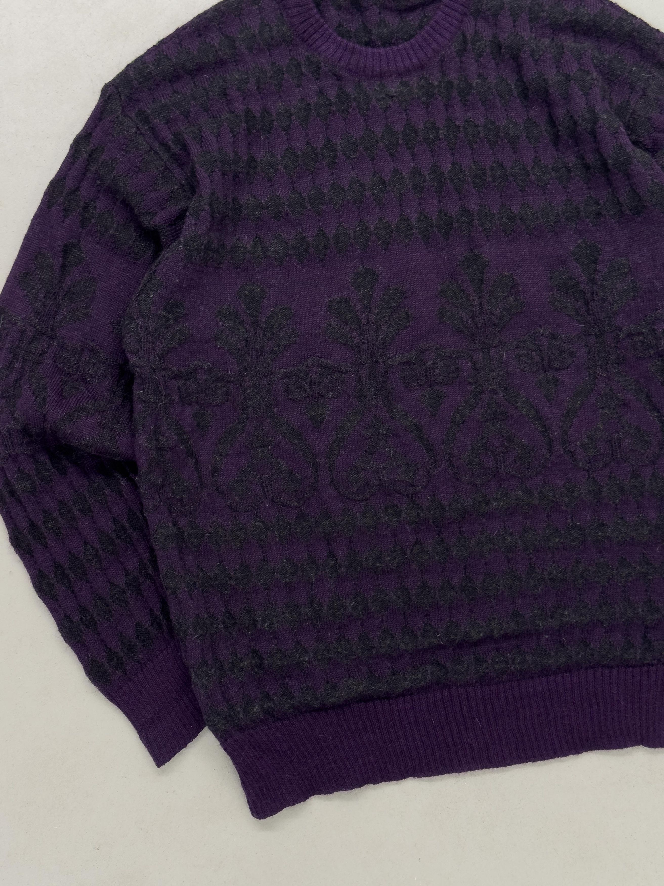 Givenchy 80s GIVENCHY Textured Alpaca Wool Sweater Size US M / EU 48-50 / 2 - 3 Thumbnail
