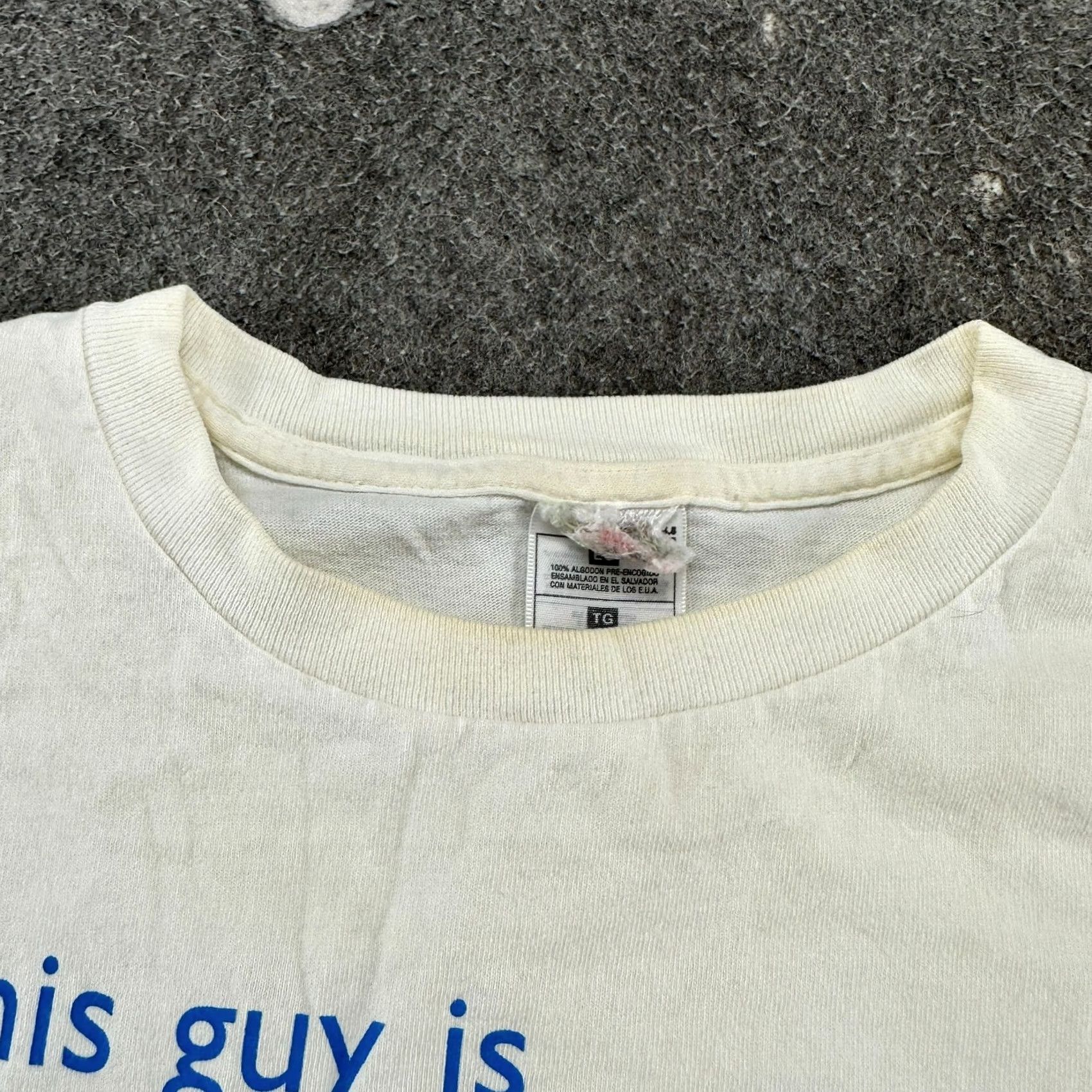 Fruit Of The Loom VINTAGE This Guy Is Pulitzer Material Shirt Mens XL White Computer Cubicle 90s Size US XL / EU 56 / 4 - 2 Thumbnail