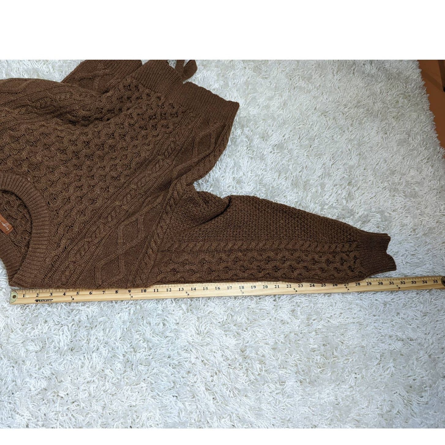 Other Beige Botany Cable Knit Wool Blend Sweater Brown Size Small Size S / US 4 / IT 40 - 8 Thumbnail