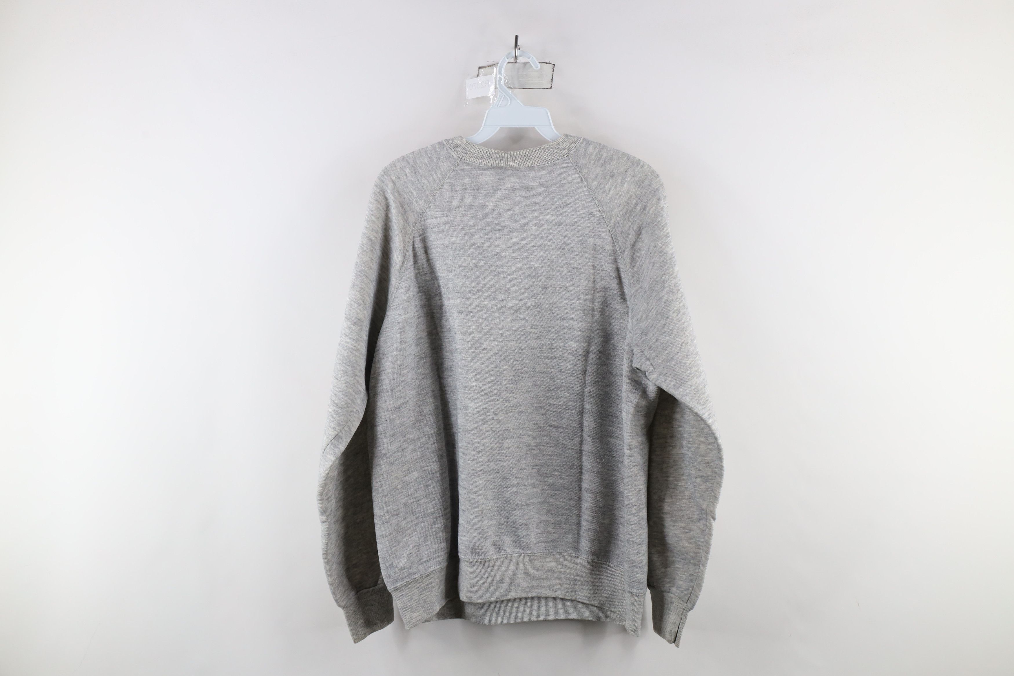 Vintage Vintage 90s Streetwear Triblend Crewneck Sweatshirt Gray USA Size US XL / EU 56 / 4 - 7 Thumbnail