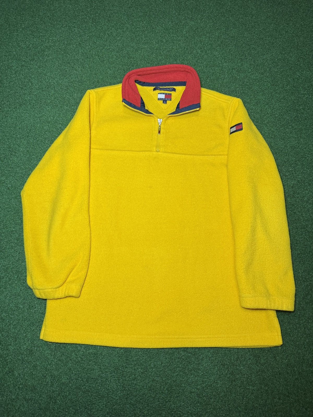 Tommy Hilfiger Vintage 90s Tommy Hilfiger 1/4 Zip Small Yellow Fleece Size US S / EU 44-46 / 1 - 1 Thumbnail