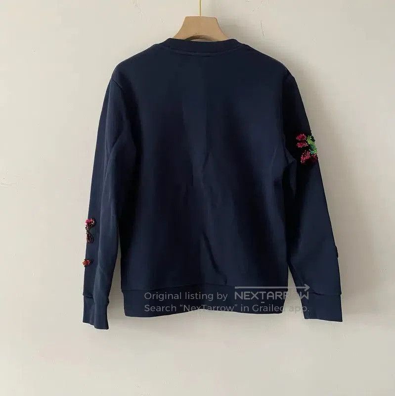 Burberry Spring Autumn Navy Blue Cotton Sweatshirt.