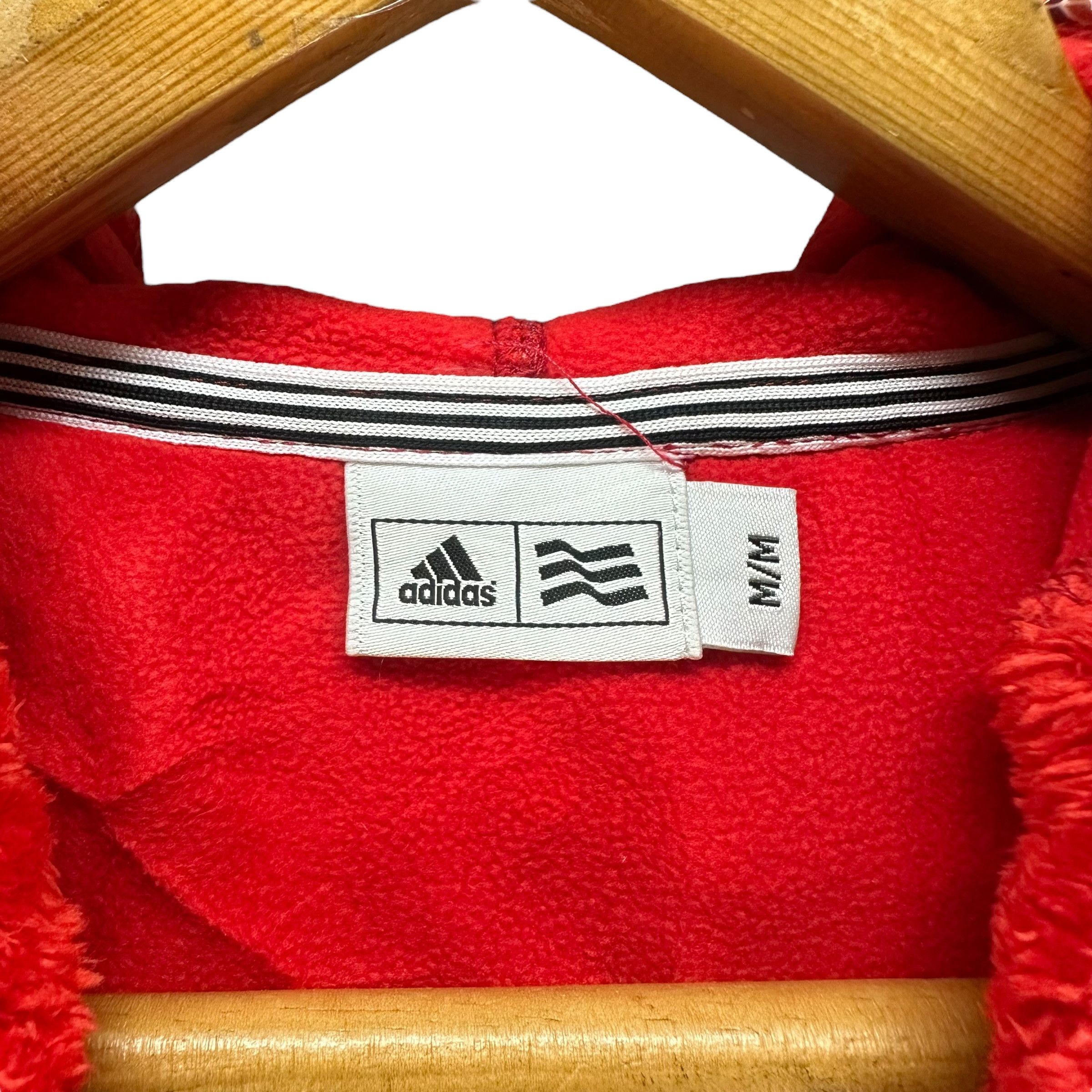 Adidas ADIDAS RED FLEECE ZIPPER HOODIE VEST #8951-041 Size M / US 6-8 / IT 42-44 - 5 Thumbnail