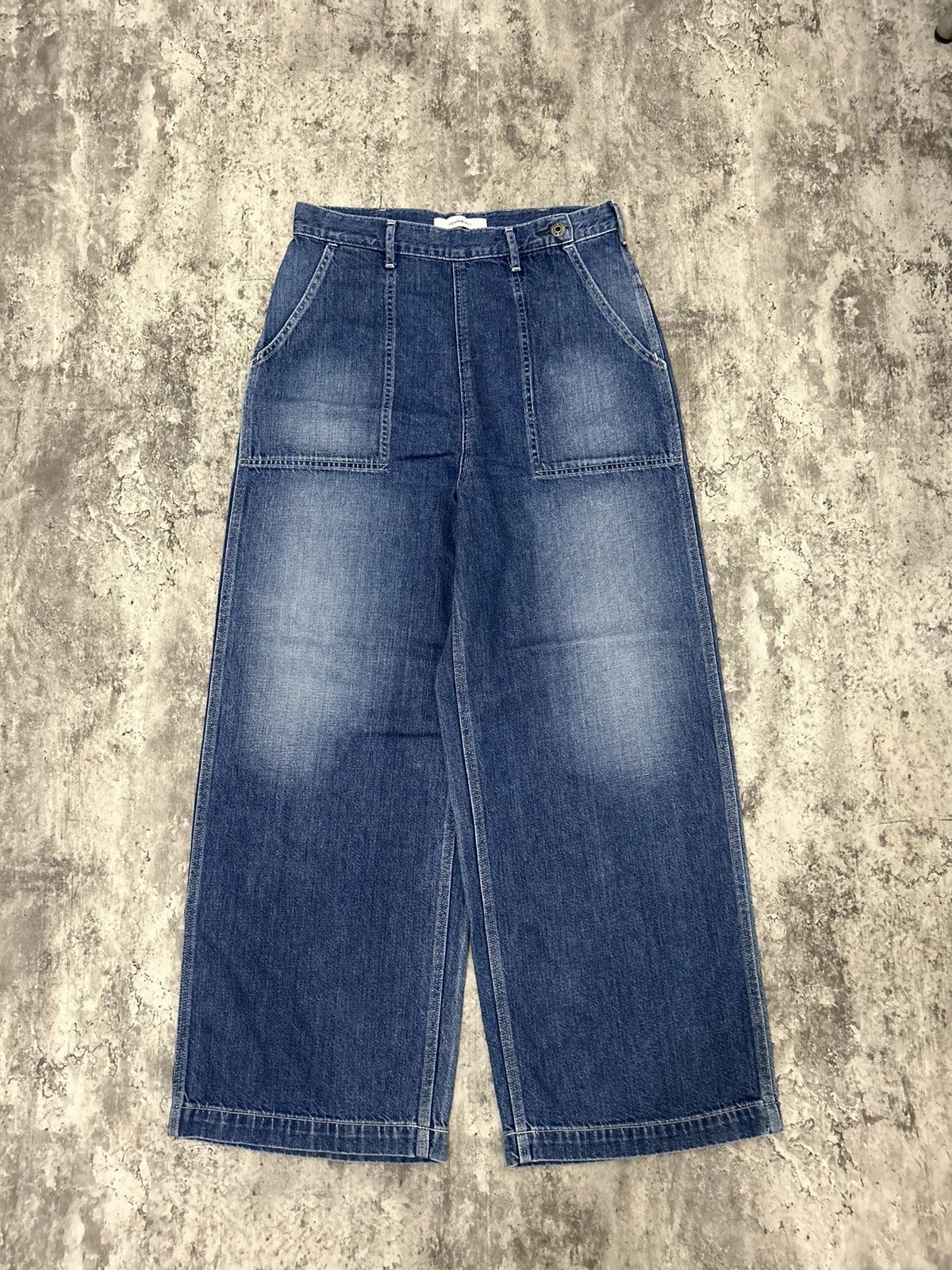 Japanese Brand × Johnbull JOHNBULL Wide Leg Waist Side Zipper Pans Size US 30 / EU 46 - 1 Thumbnail