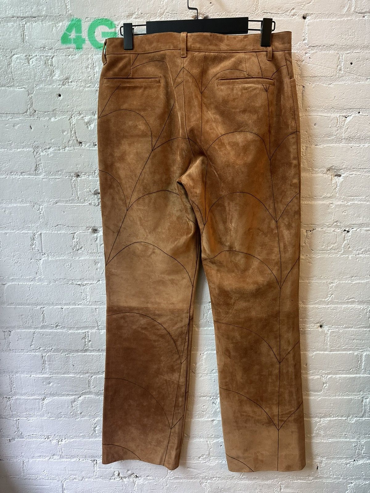 Chrome Hearts 1 of 1 CHROME HEARTS COUTURE SUEDE LEATHER SPIDER WEB SUIT Size 40R - 13 Thumbnail