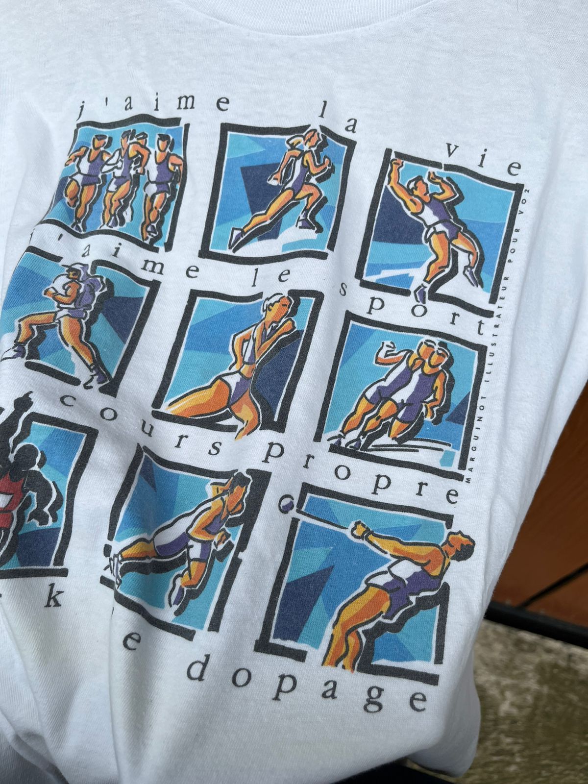 Vintage vintage VO2 magazine dopping awareness olympics tee tshirt Size US L / EU 52-54 / 3 - 4 Thumbnail