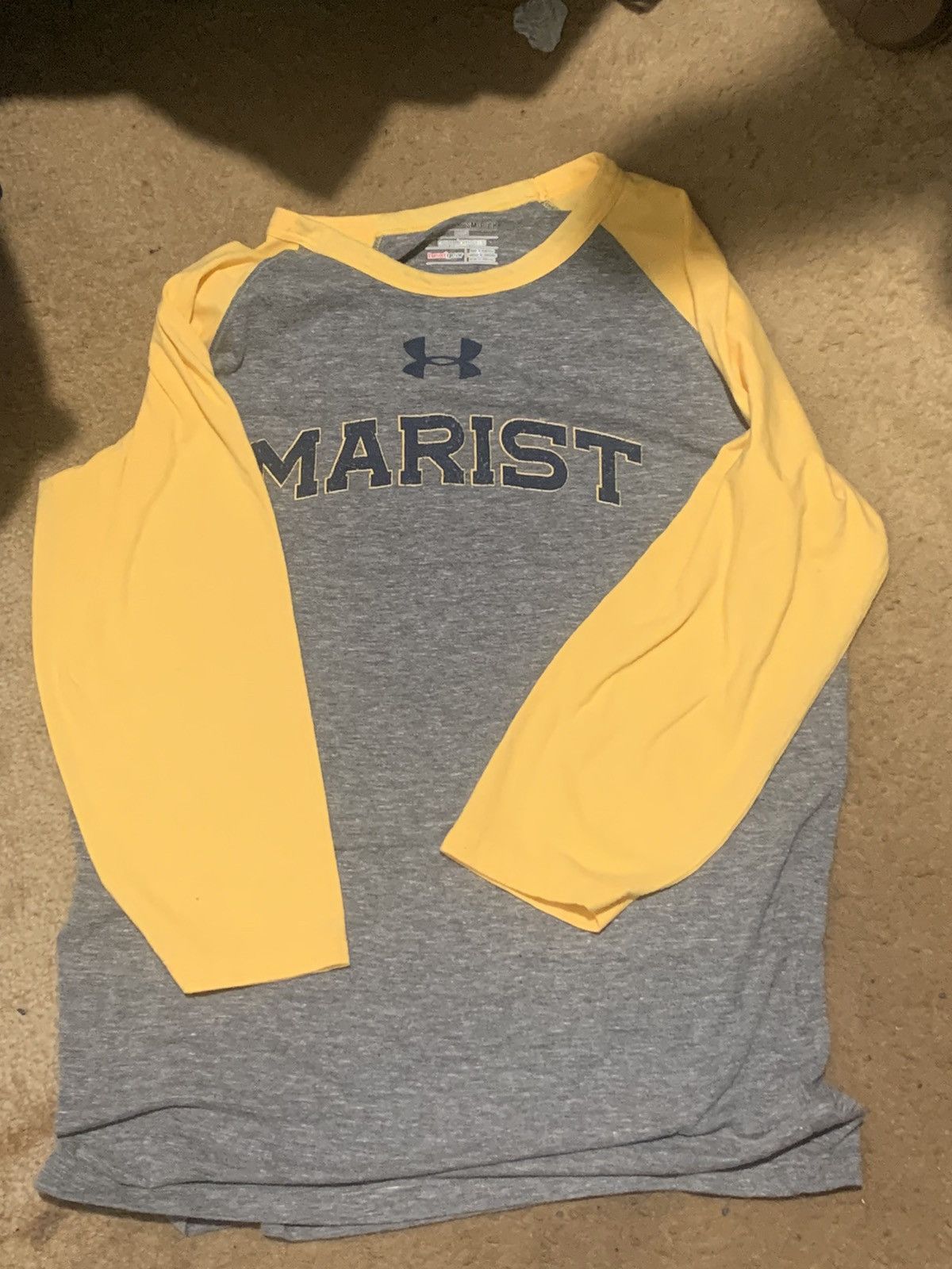 Under Armour Under Armour Yellow and Grey Marist Baseball Long Sleeve Tee Size US S / EU 44-46 / 1 - 2 Thumbnail