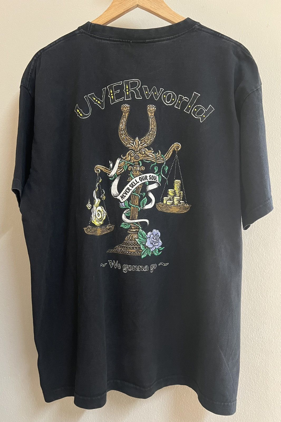 Other Overworld Graphic Tee Black Faded Streetwear Y2K Size US XL / EU 56 / 4 - 1 Thumbnail