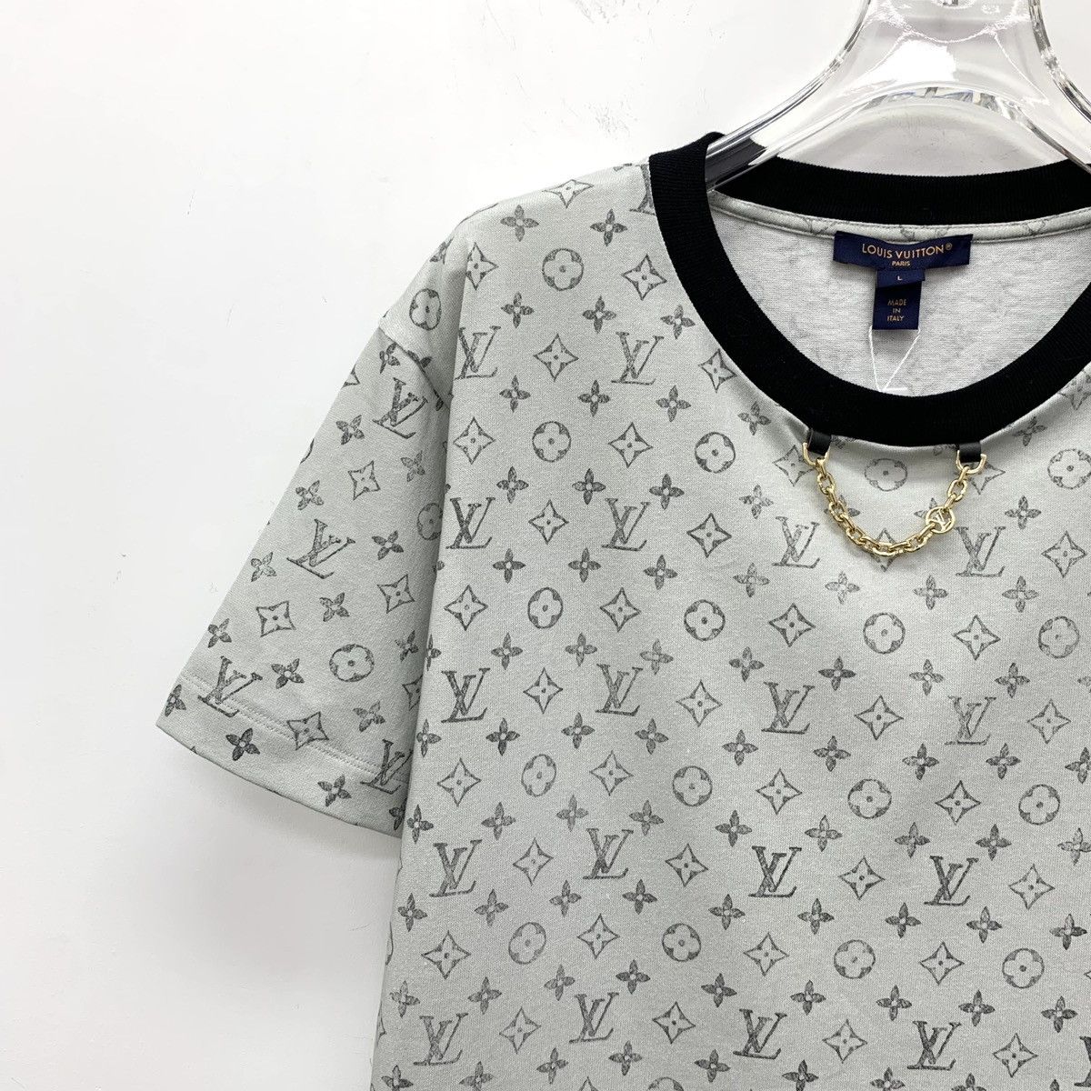 Louis Vuitton Louis Vuitton All Over Monogram Logo Short Sleeve K26WX Size L / US 10 / IT 46 - 3 Thumbnail