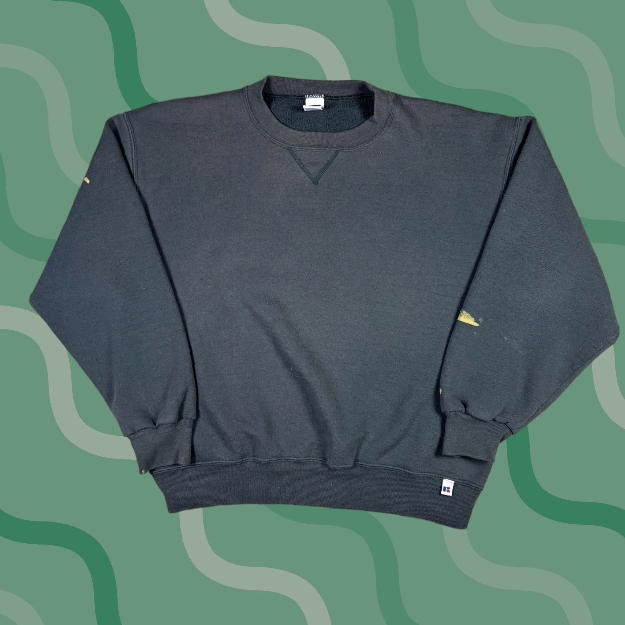 Russell Athletic VINTAGE Russell Athletic Pullover Sweatshirt Blue 90s Mens L Heavyweight Fleece Size US L / EU 52-54 / 3 - 1 Thumbnail