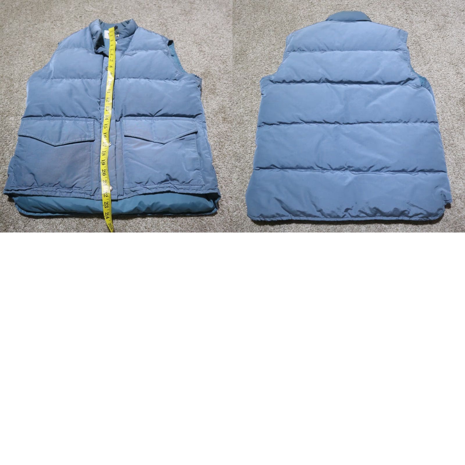 Vintage Woolrich Puffer Vest Blue Snap Vintage Insulated Winter Mock Neck Size L Large Size L / US 10 / IT 46 - 8 Thumbnail