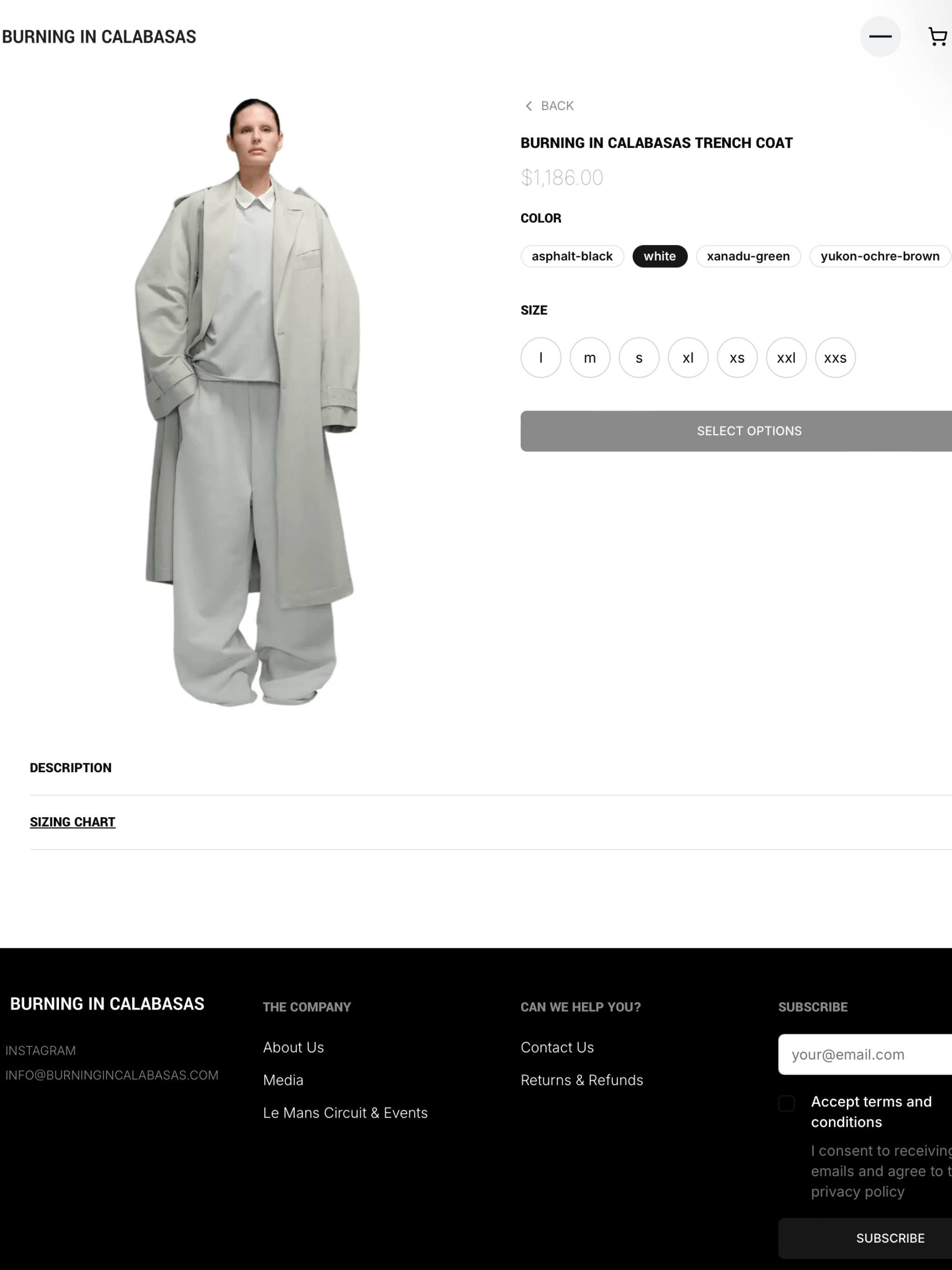 Other BURNING IN CALABASAS TRENCH COAT Size M / US 6-8 / IT 42-44 - 1 Thumbnail