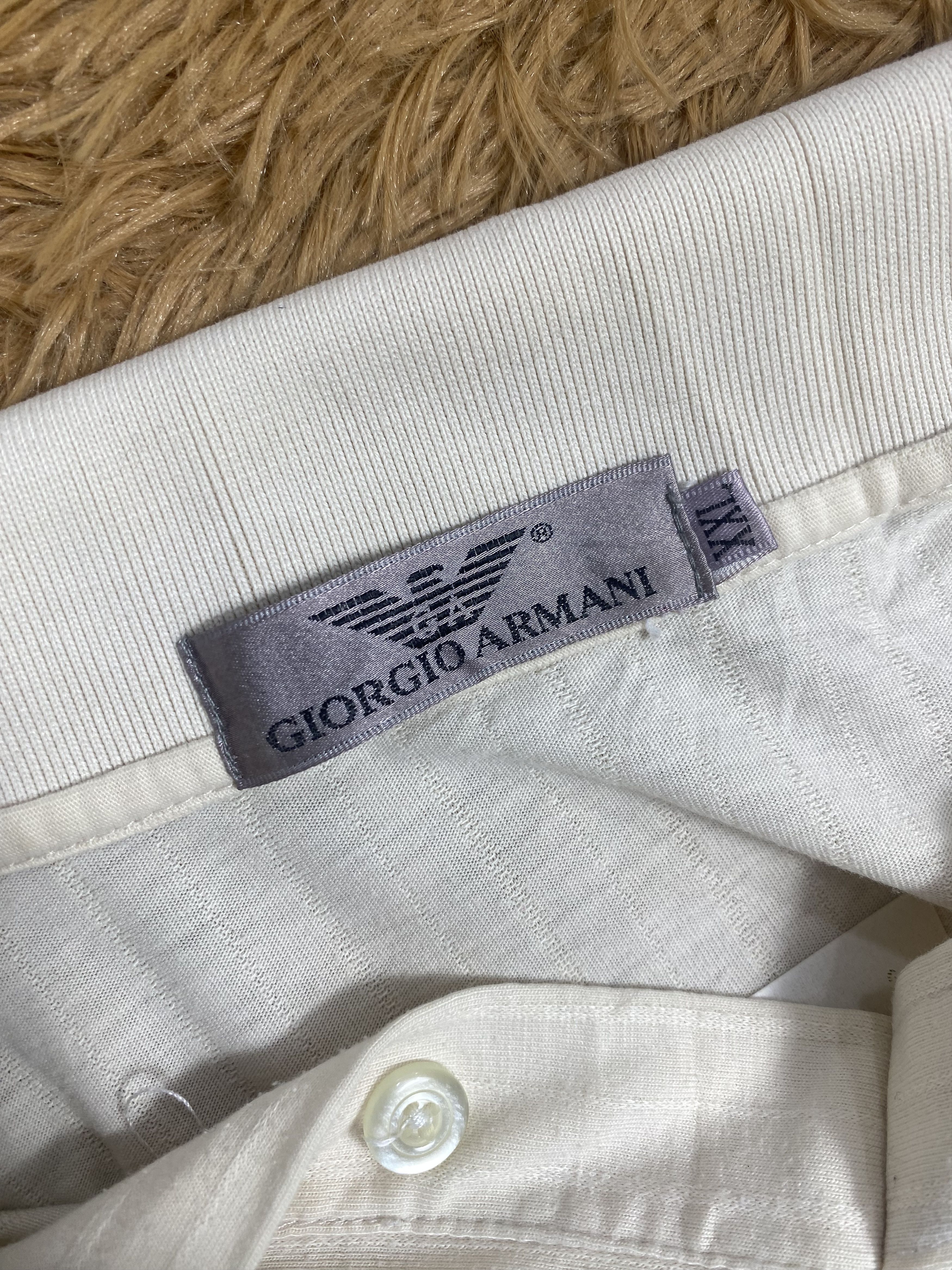 Giorgio Armani × Vintage Vintage Giorgio Armani Polo Shirts PT0001 Size US XL / EU 56 / 4 - 10 Thumbnail