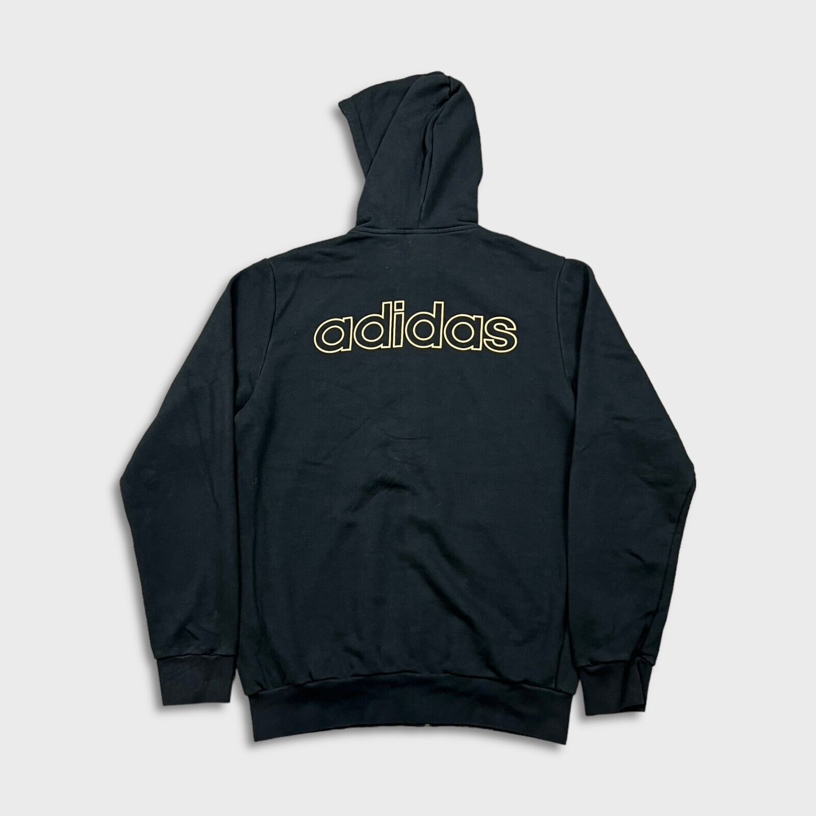 Adidas × Vintage Adidas Hoodie Medium Spell Out Full Zip Hooded Sweatshirt Size US M / EU 48-50 / 2 - 3 Thumbnail