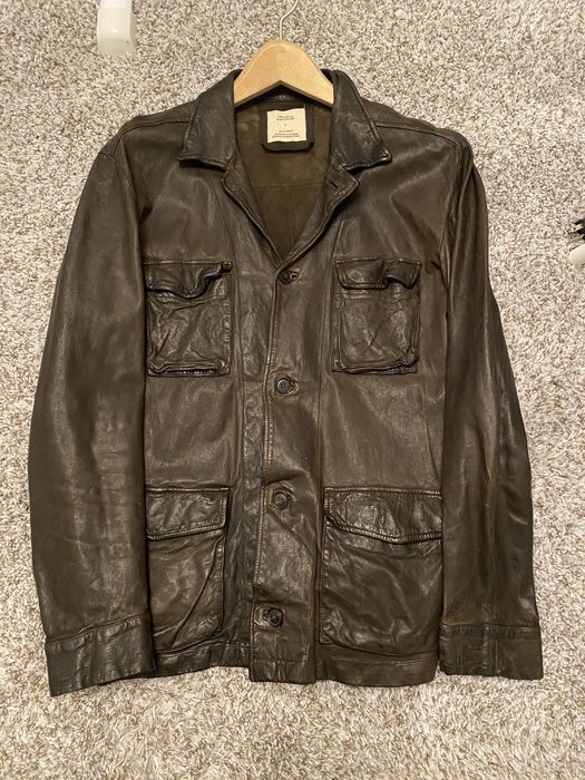 Billy Reid Billy Reid Leather Bomber Jacket Grailed