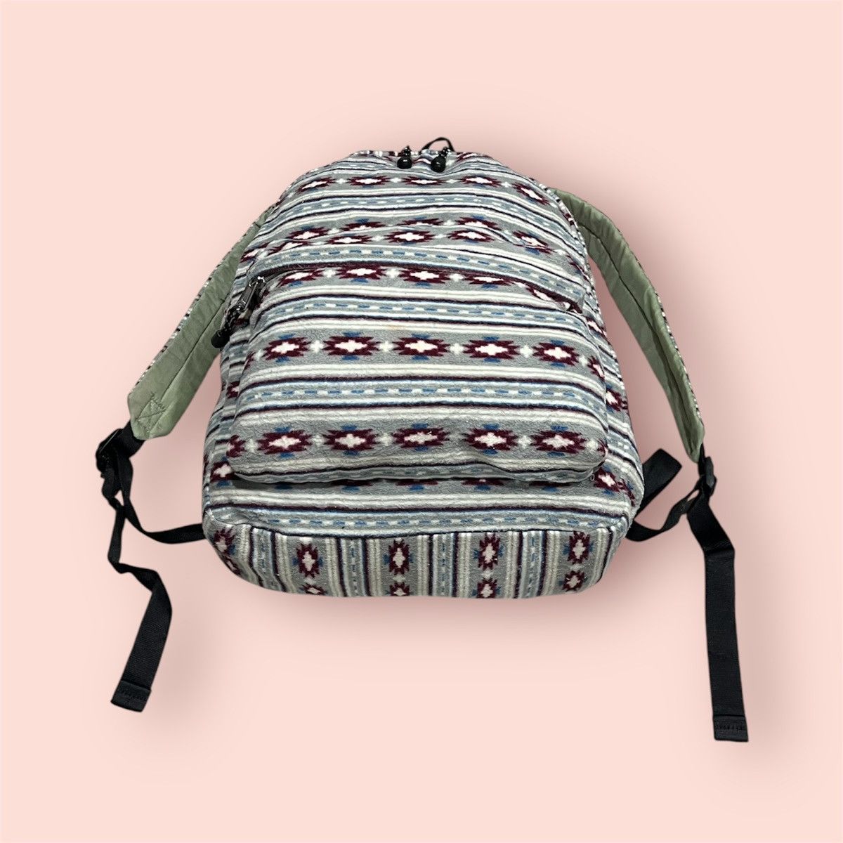 Uniqlo VINTAGE UNIQLO MICRO FLEECE NORDIC NATIVE BACKPACK Size ONE SIZE - 11 Thumbnail
