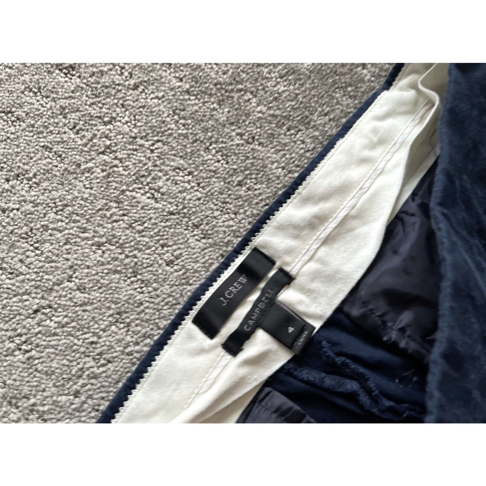 J.Crew J.Crew Women's Cropped Dress Pants Navy Blue Campbell Size 4 Size 27" / US 4 / IT 40 - 5 Thumbnail