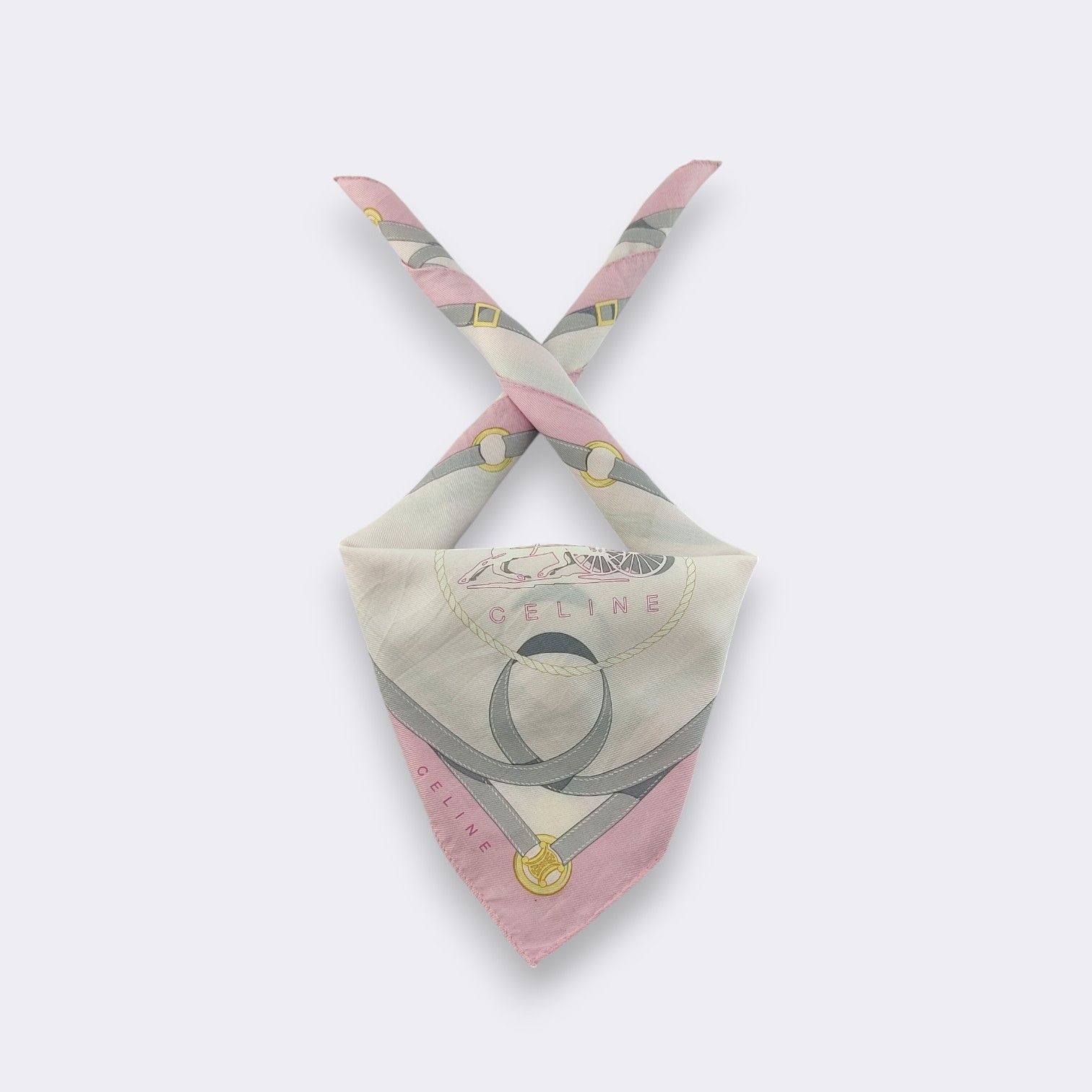 Celine Vintage Celine Handkerchief Neckerchief Bandana H175M Size ONE SIZE - 1 Thumbnail