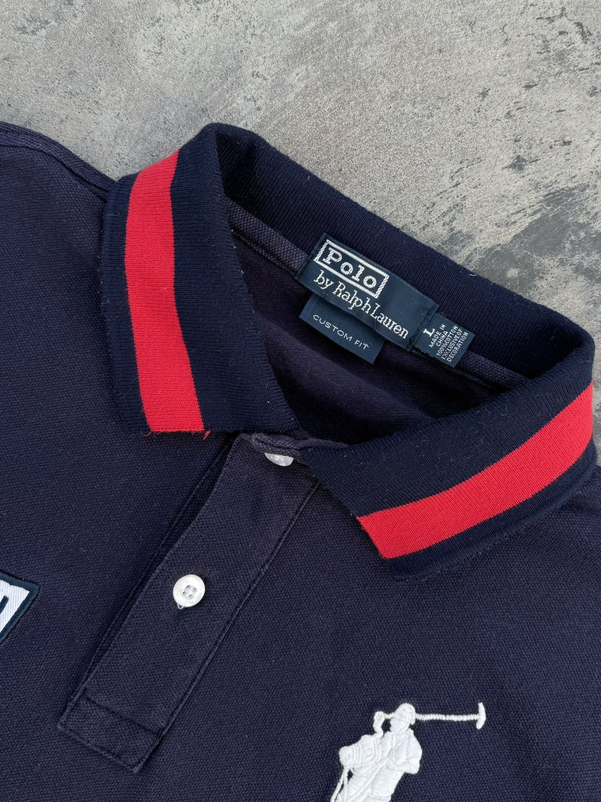 Polo Ralph Lauren Vintage Polo Ralph Lauren Y2K Great Britain Big Pony T-shirt Size US L / EU 52-54 / 3 - 3 Thumbnail