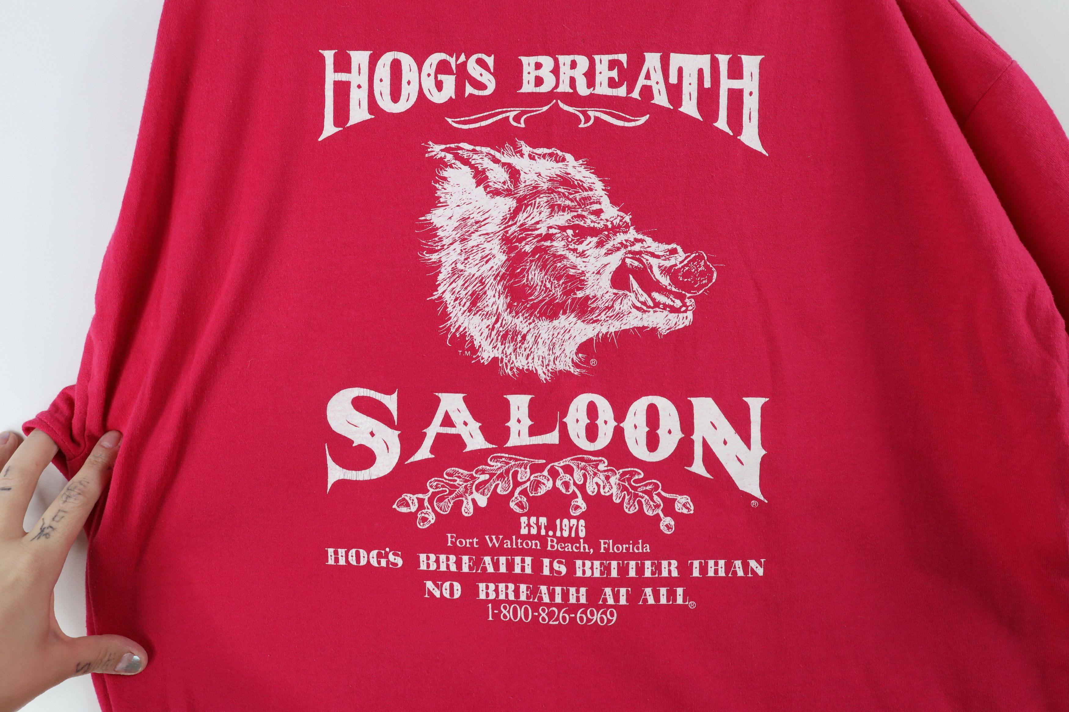 Vintage Vintage 90s Streetwear Breath Saloon Florida T-Shirt USA Size US XL / EU 56 / 4 - 8 Thumbnail