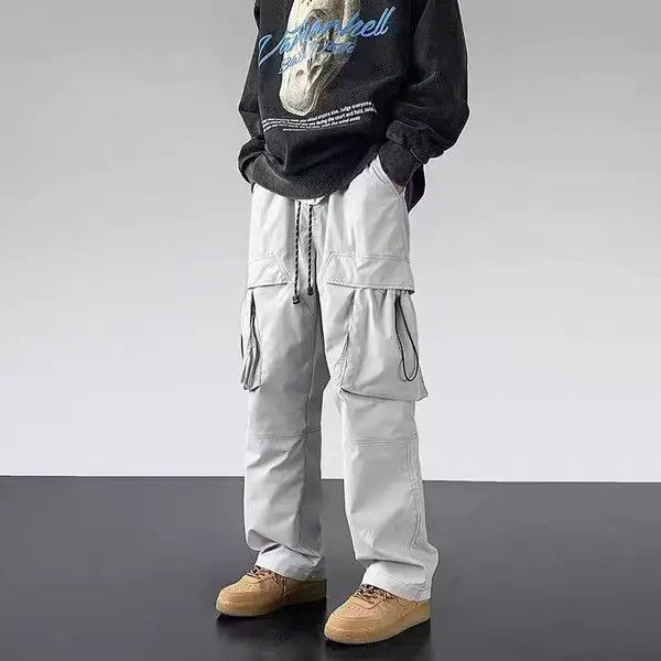 VIBE Gray High Street Loose Fit Vintage Work Pants Size US 33 - 4 Thumbnail