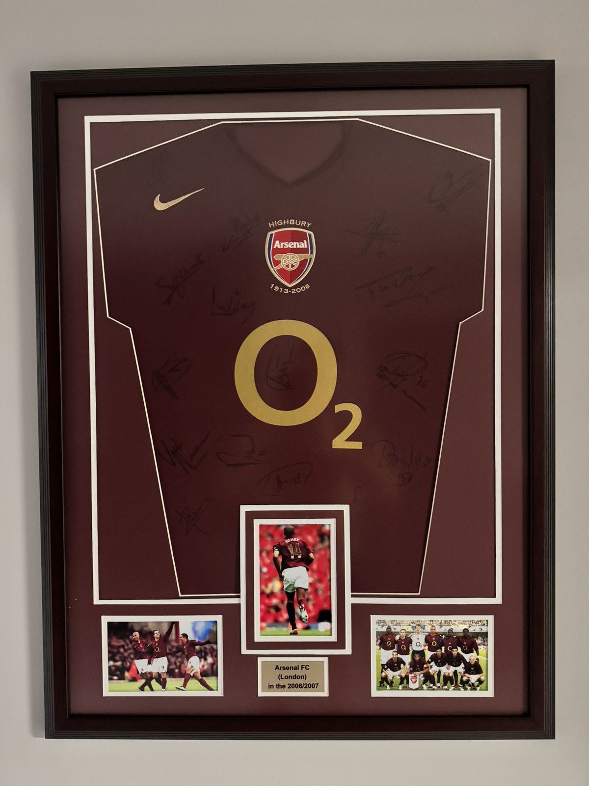 Nike × Vintage Vintage nike arsenal 2006 soccer jersey signed all team rare Size US XL / EU 56 / 4 - 1 Thumbnail