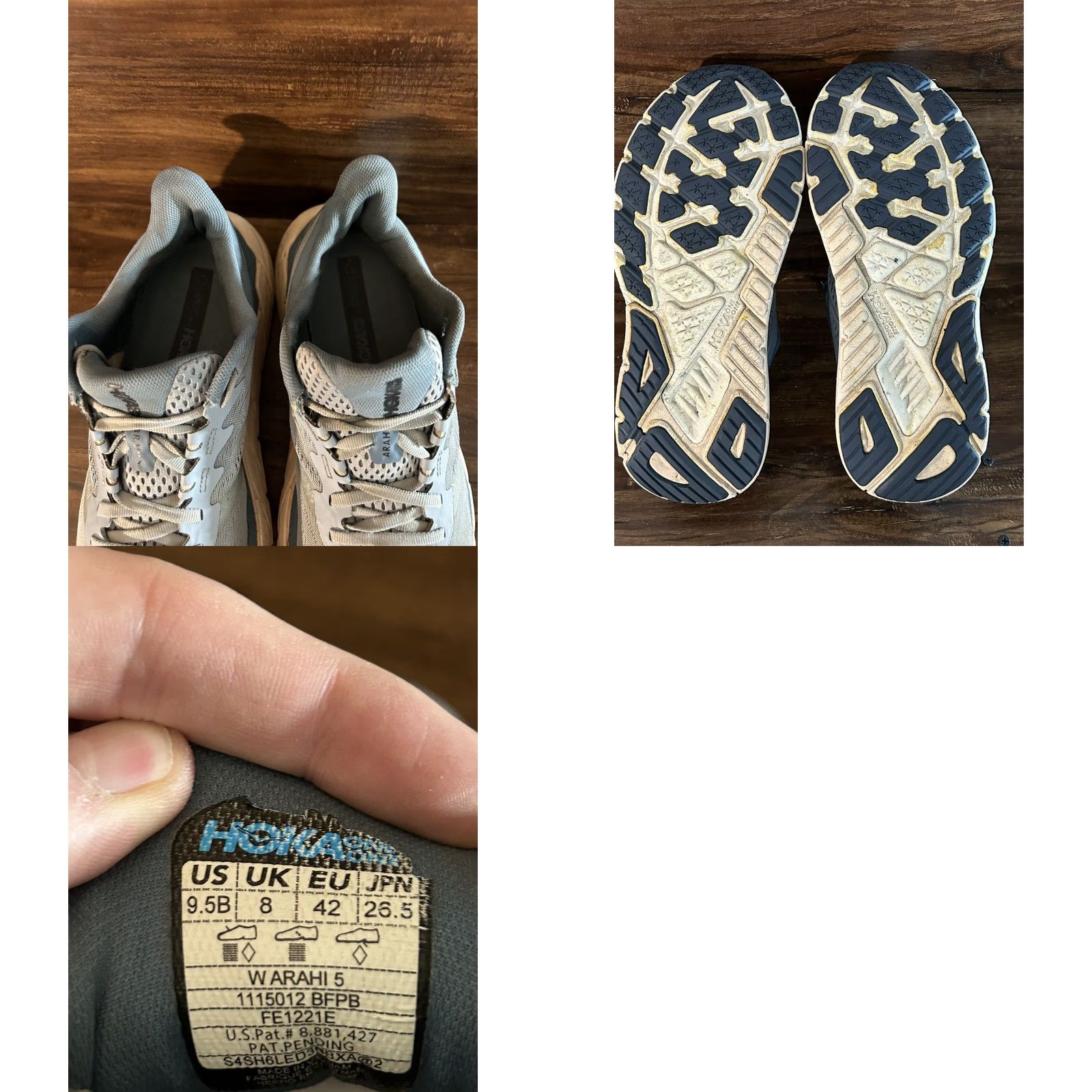 Vintage Hoka One One Arahi 5 Womens Blue Fog Provincial Blue 9.5 B Sneaker Athletic Cross Training Gym Running Shoes Women Size US 10 / IT 40 - 8 Thumbnail
