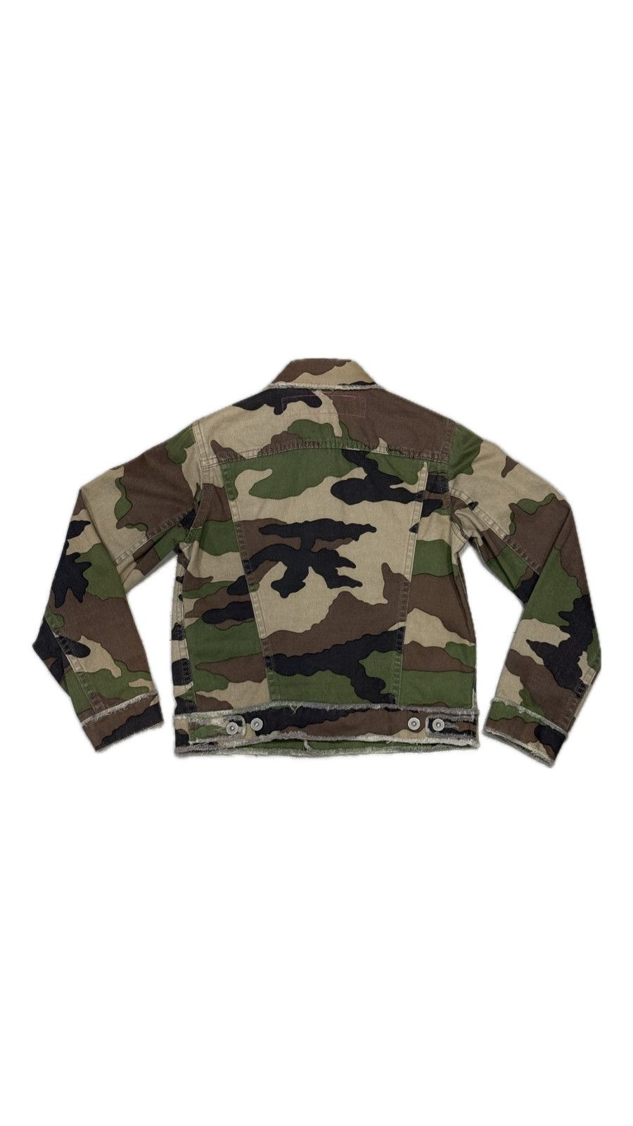 Junya Watanabe 2003 Junya Watanabe camo denim trucker jacket Size M / US 6-8 / IT 42-44 - 2 Thumbnail