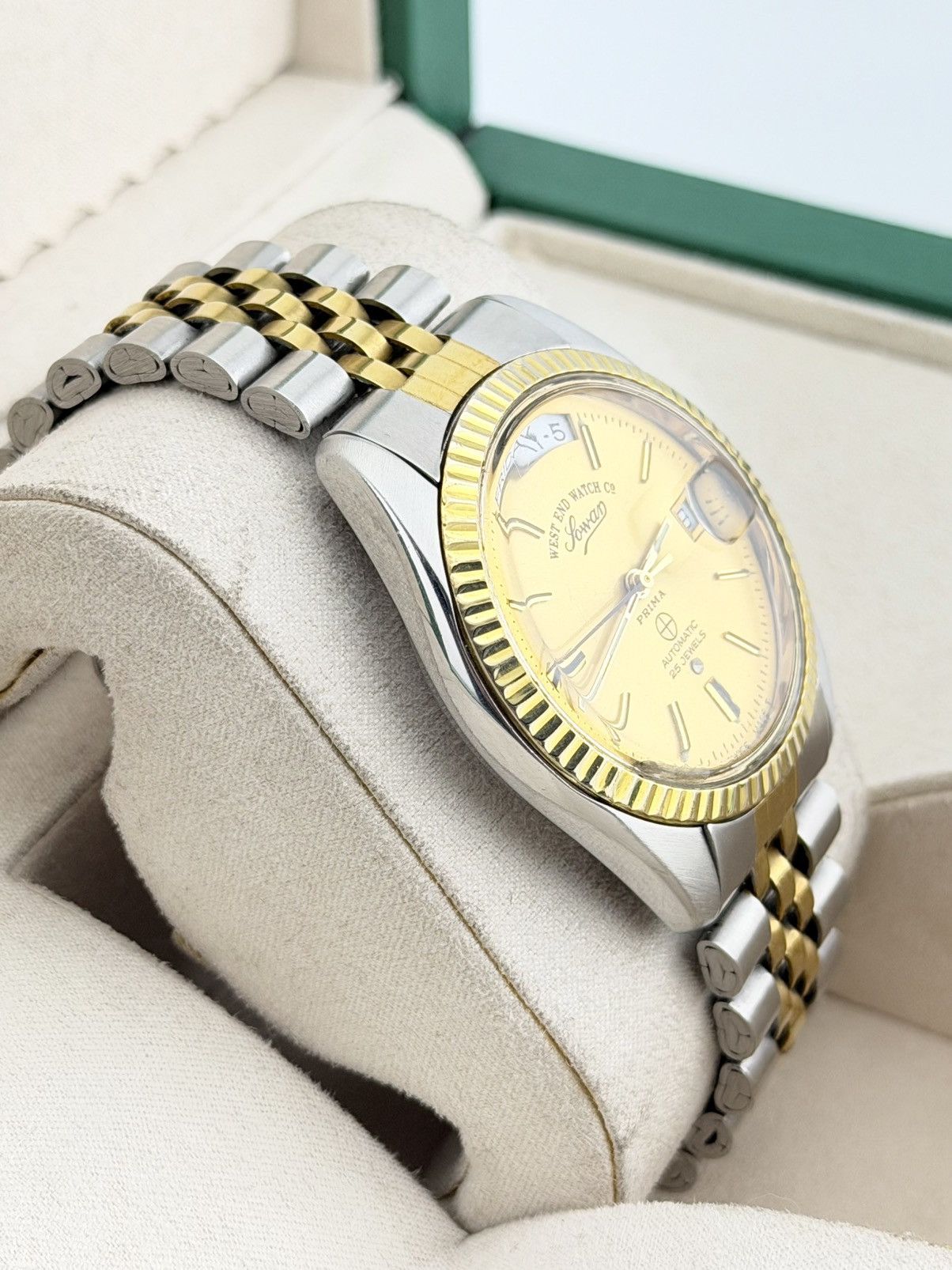West End Watch Co. West End Watch Sowar Prima Wrist Watch Vintage Size 38 - 3 Thumbnail