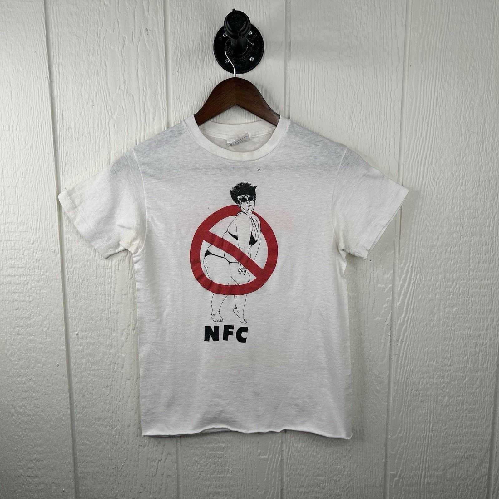 Hanes Rare Surf Punks ‘No Fat Chicks’ Graphic Baby Tee Size Small Size US S / EU 44-46 / 1 - 1 Thumbnail