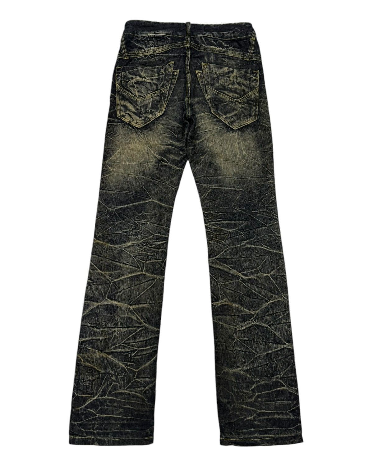 Kapital 🔥RARE PUNK CLAWMARK BLOW BY BLUE DISTRESSED DENIM JEANS Size US 28 / EU 44 - 2 Thumbnail
