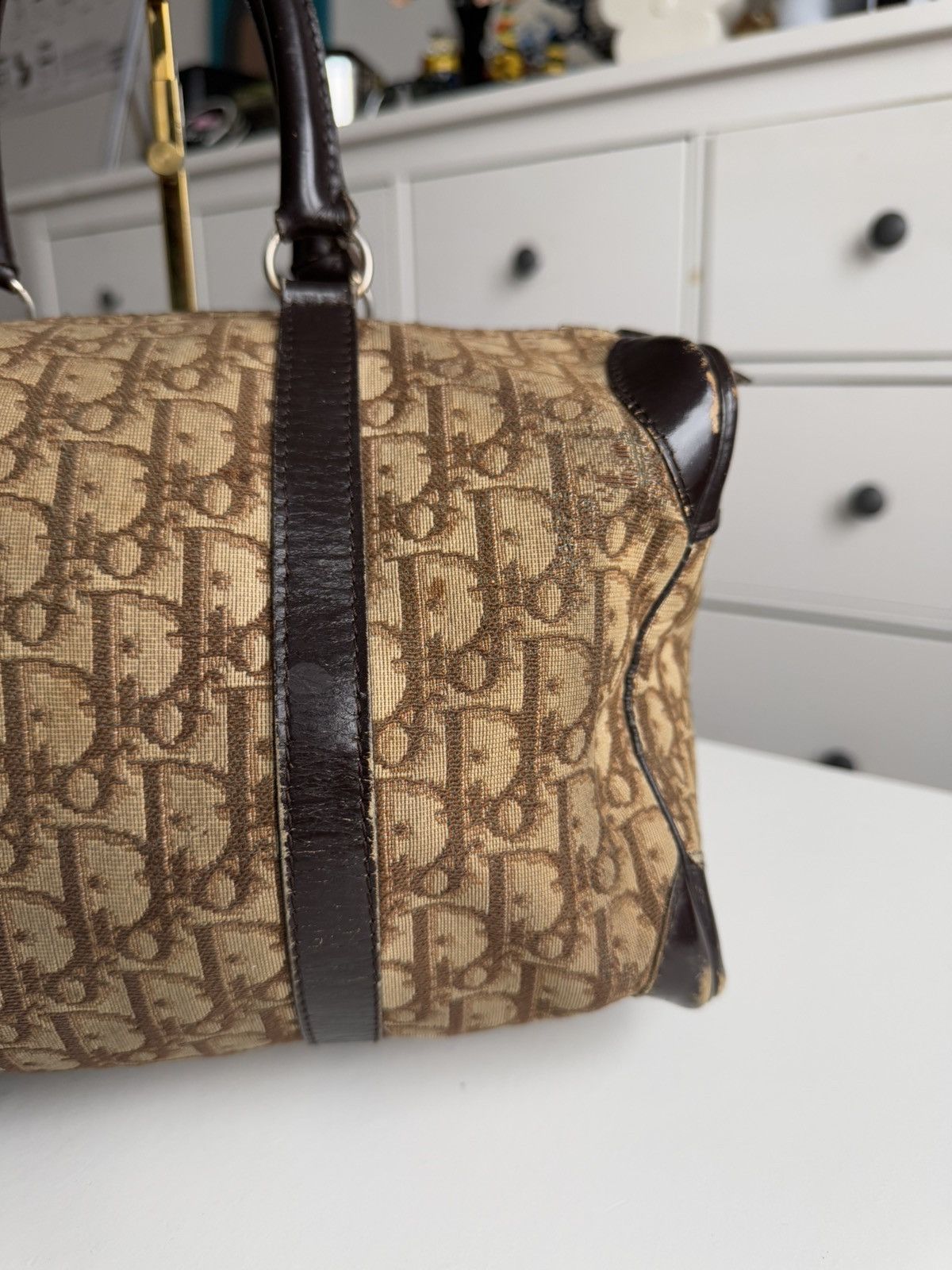 Designer × Dior × Vintage Vintage 90s Dior monogram bowling bag old money designer y2k Size ONE SIZE - 5 Thumbnail