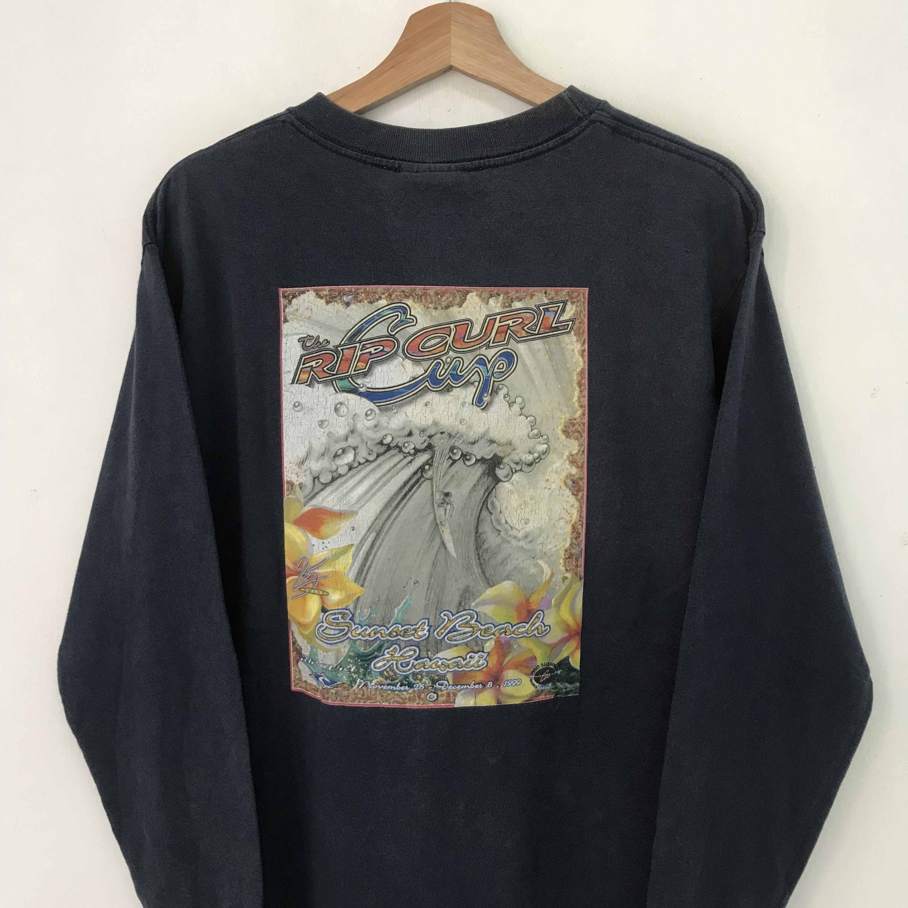 Vintage Vintage Rip Curl Faded Blue Tshirt - 156 Size US M / EU 48-50 / 2 - 10 Thumbnail