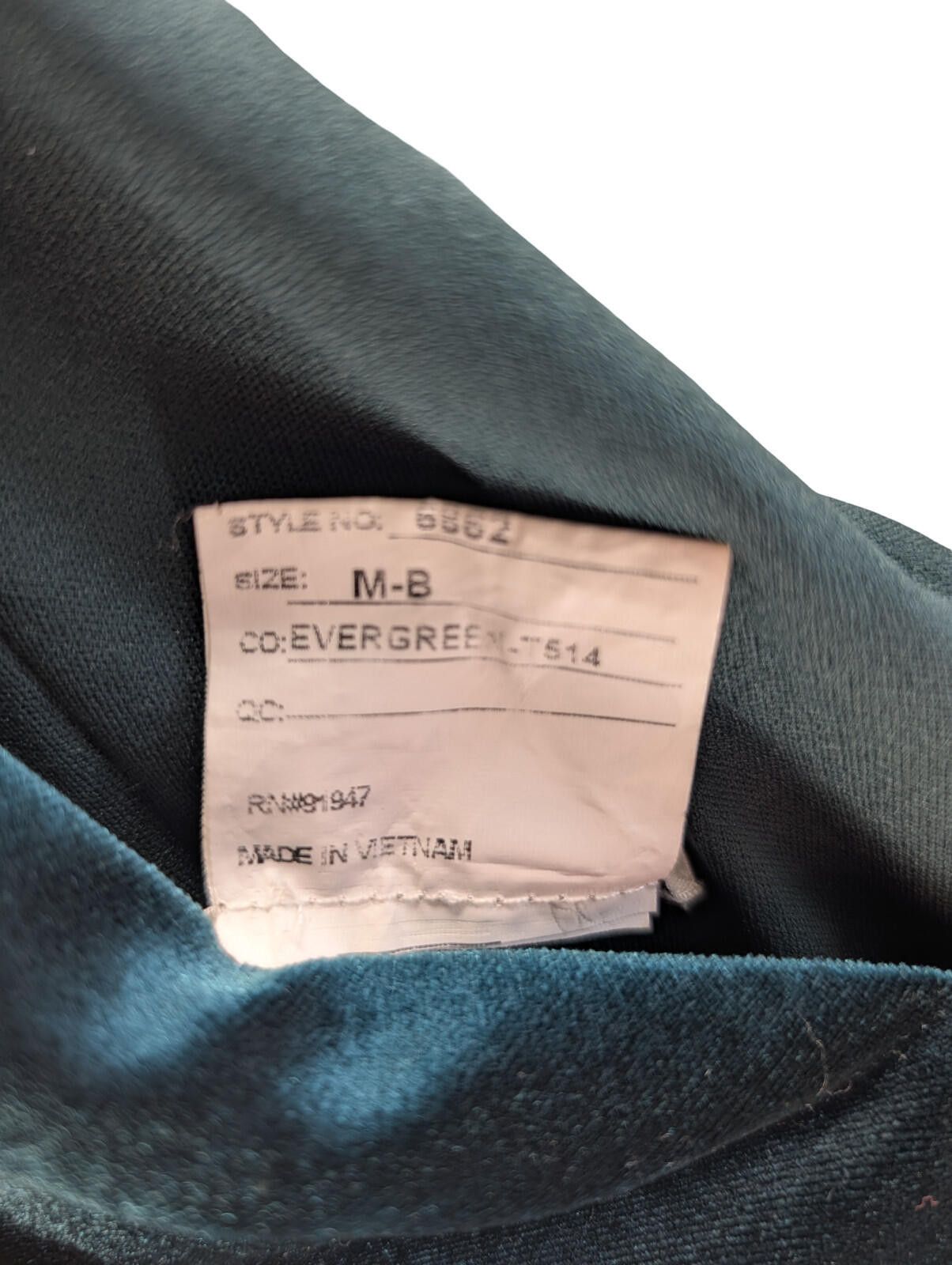 After Six After Six Velvet Maxi Gown Dress Teal Wrap Bodice Side Slit Size M / US 6-8 / IT 42-44 - 7 Thumbnail