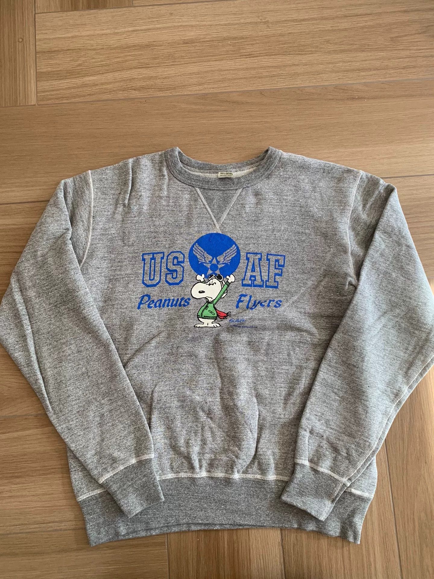 Buzz Rickson's snoopy collaboration gray sweatshirt by buzz rickson Size US XXL / EU 58 / 5 - 1 Thumbnail