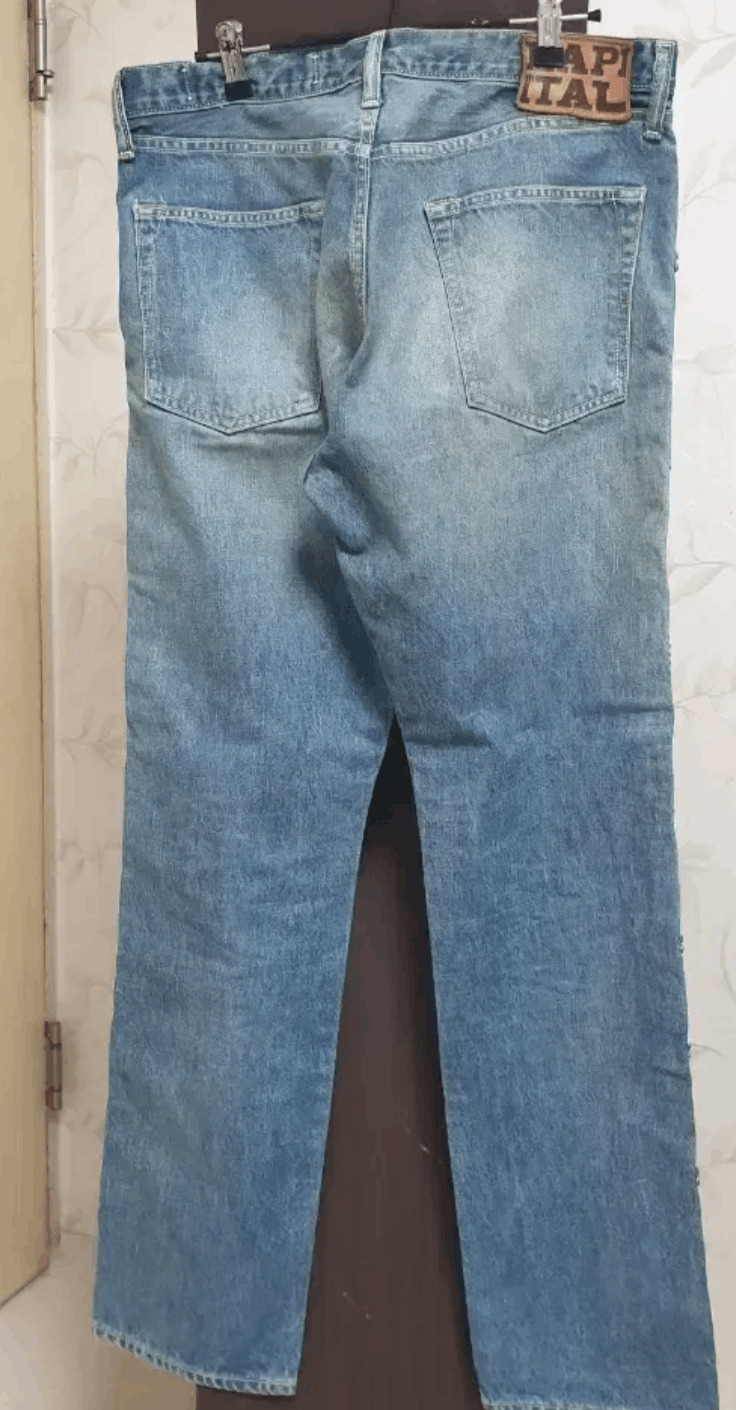 Kapital KAPITAL 14oz black denim 5P Monkey CISCO Size US 34 / EU 50 - 2 Thumbnail