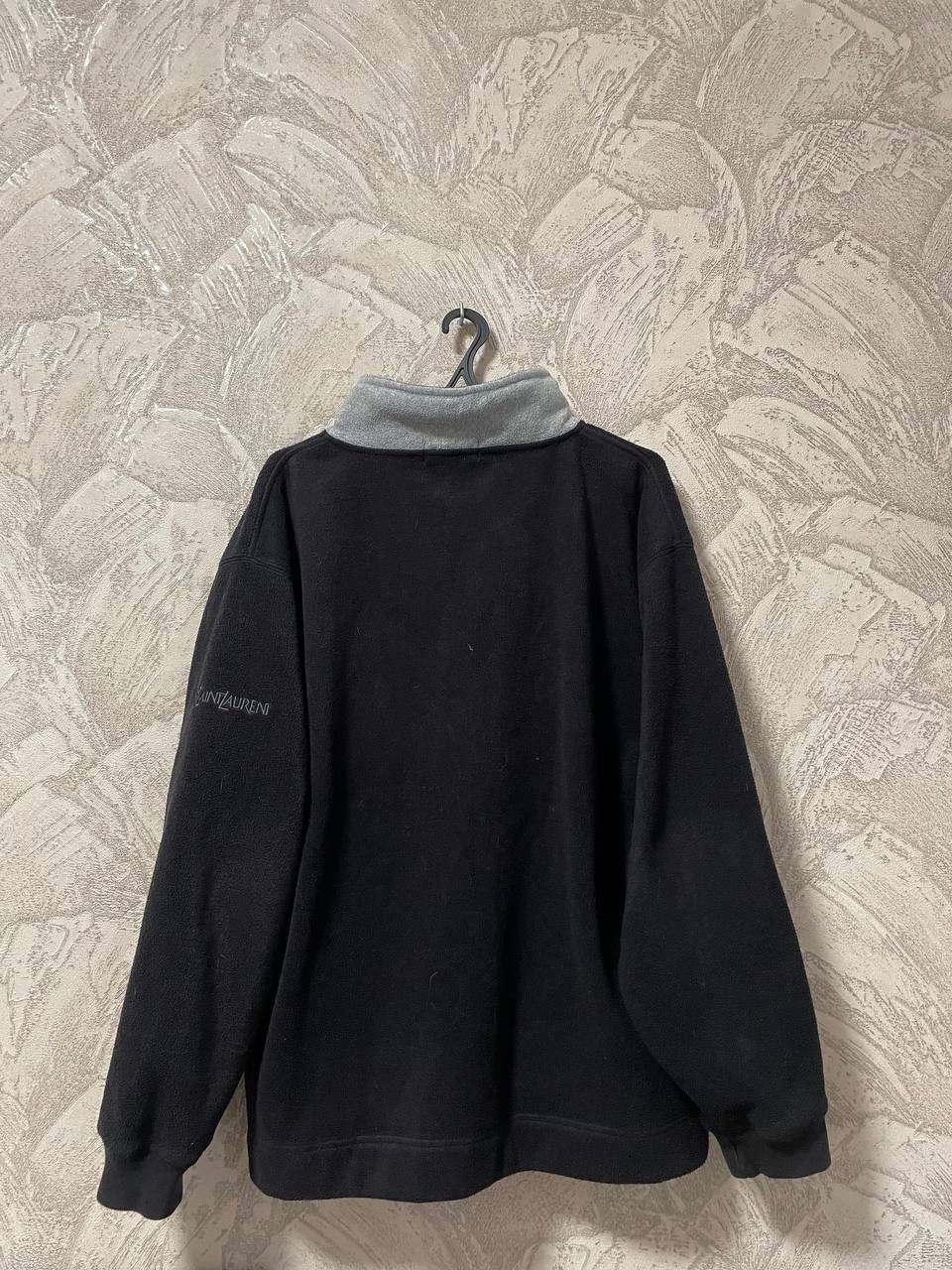 Yves Saint Laurent Fleece YSL Sweatshirt 1/4 Zip Black/Grey. Size US L / EU 52-54 / 3 - 2 Thumbnail