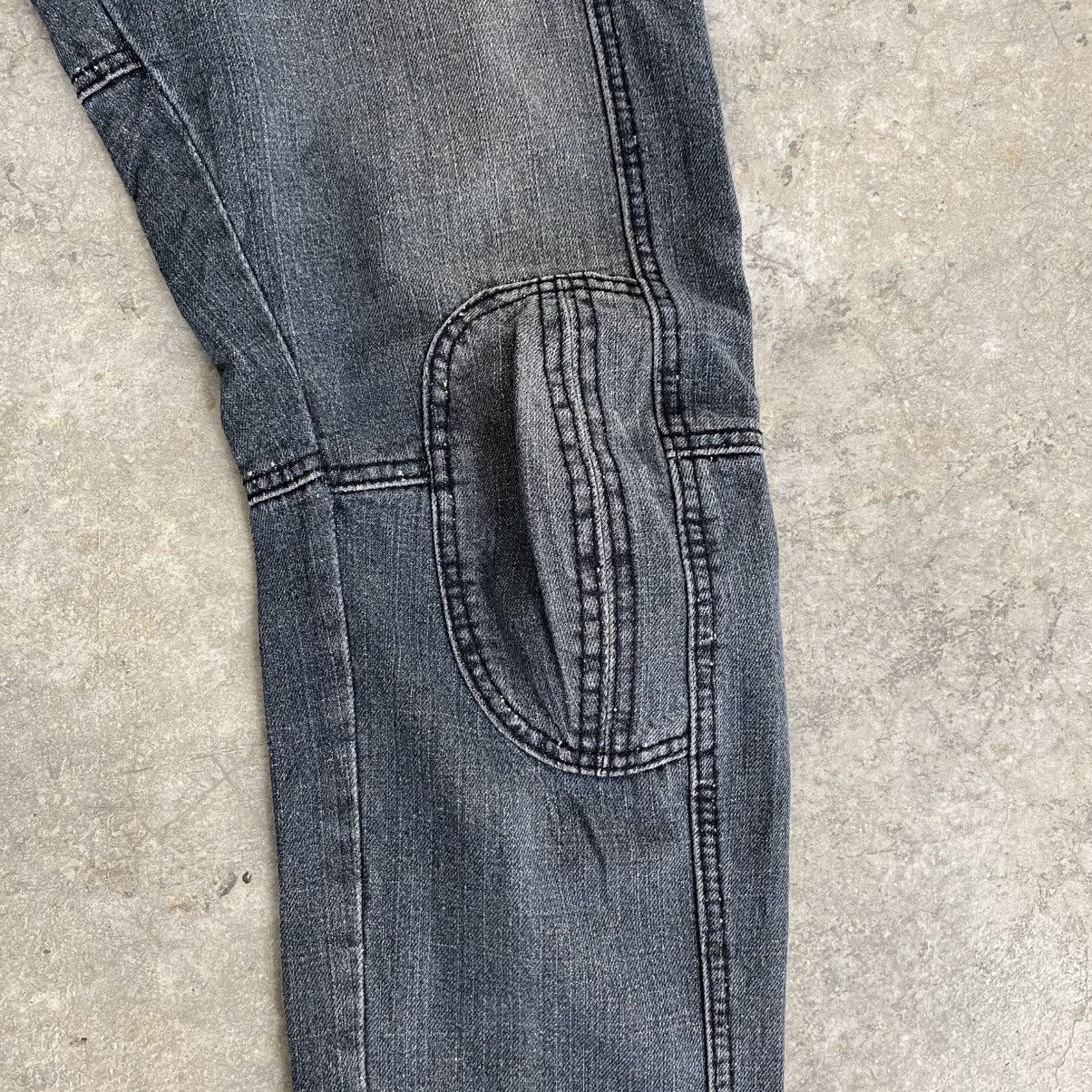 Balmain 2000’s Balmain Paris “Padded” Knee Biker Denim Jeans Size US 34 / EU 50 - 7 Thumbnail