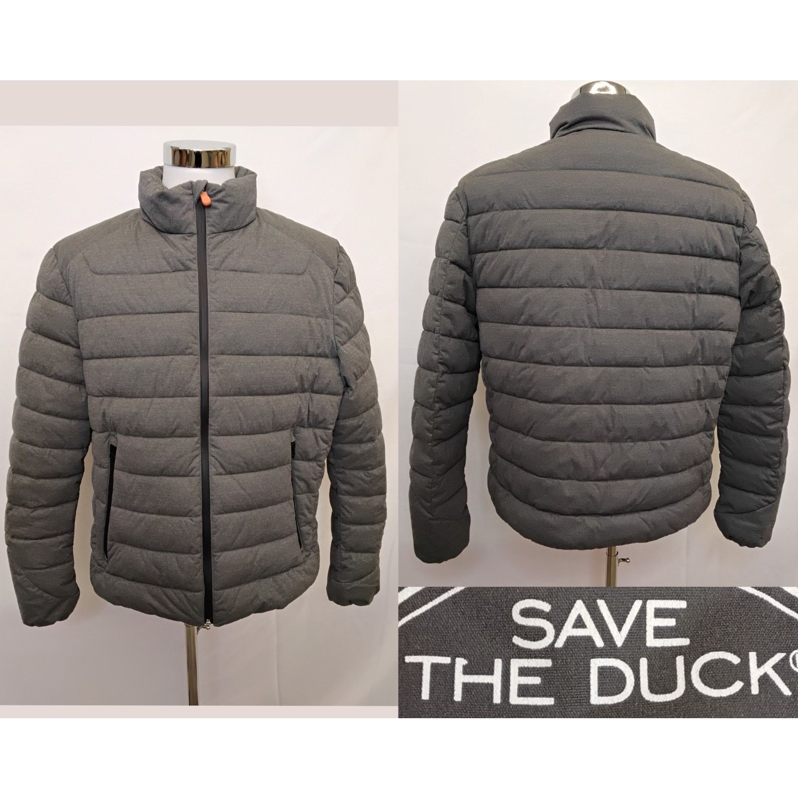Save The Duck Save the Duck Stretch Plumtech Puffy Jacket Men XL Gray Size US XL / EU 56 / 4 - 1 Thumbnail