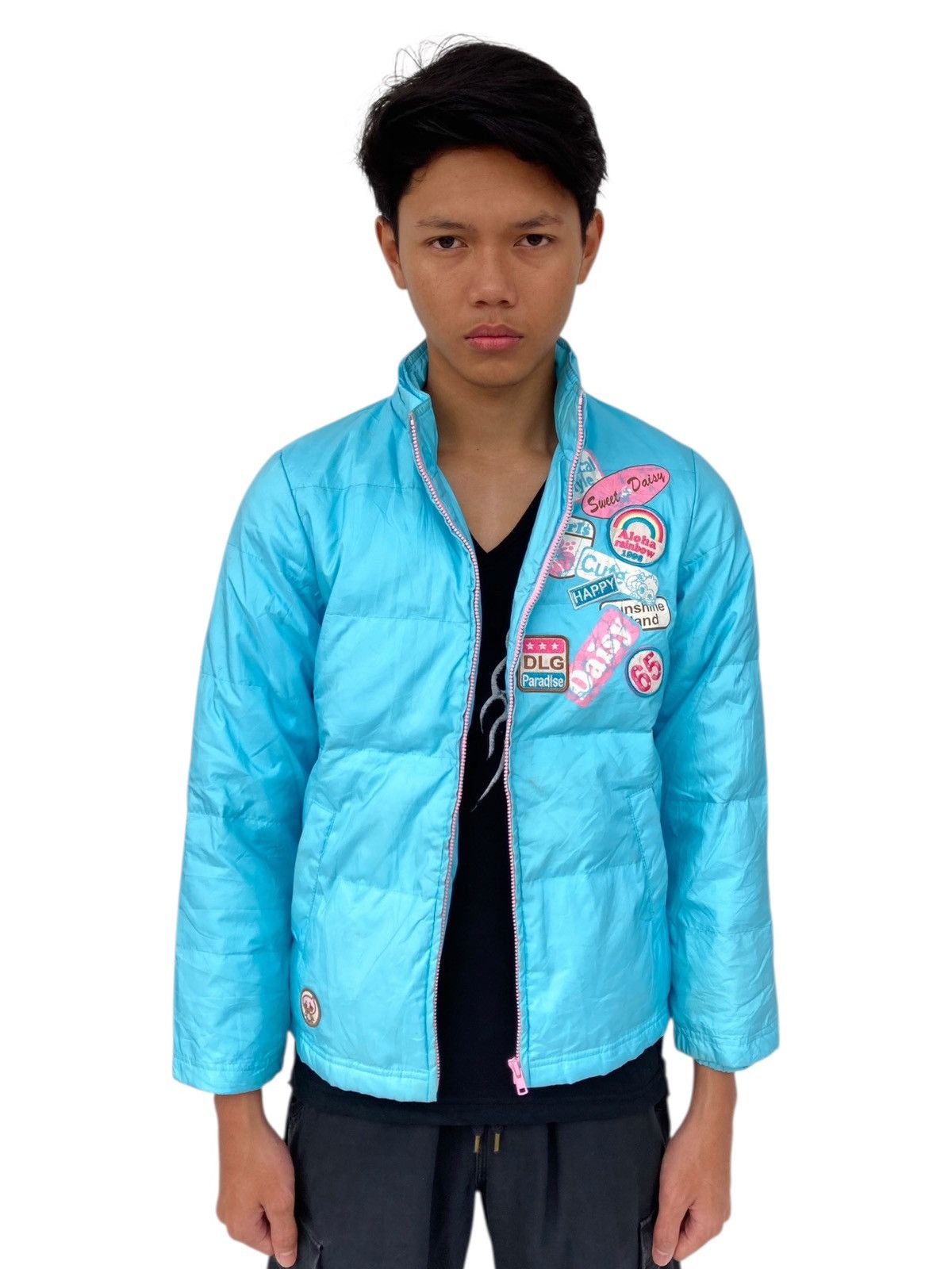 Angel Blue 2000s Daisy Lovers - Puffer Jacket Size US M / EU 48-50 / 2 - 2 Thumbnail