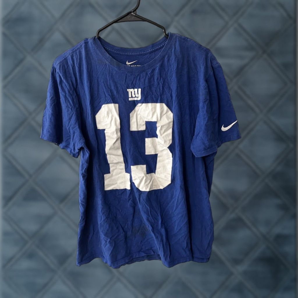 Nike VINTAGE Nike Shirt Adult Large Blue NY Giants Jersey Tee Mens NFL Size US L / EU 52-54 / 3 - 1 Thumbnail